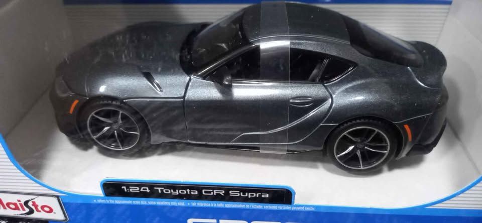 Maisto Special Edition 1:24 Toyota GR Supra Diecast Model - Grey view 2