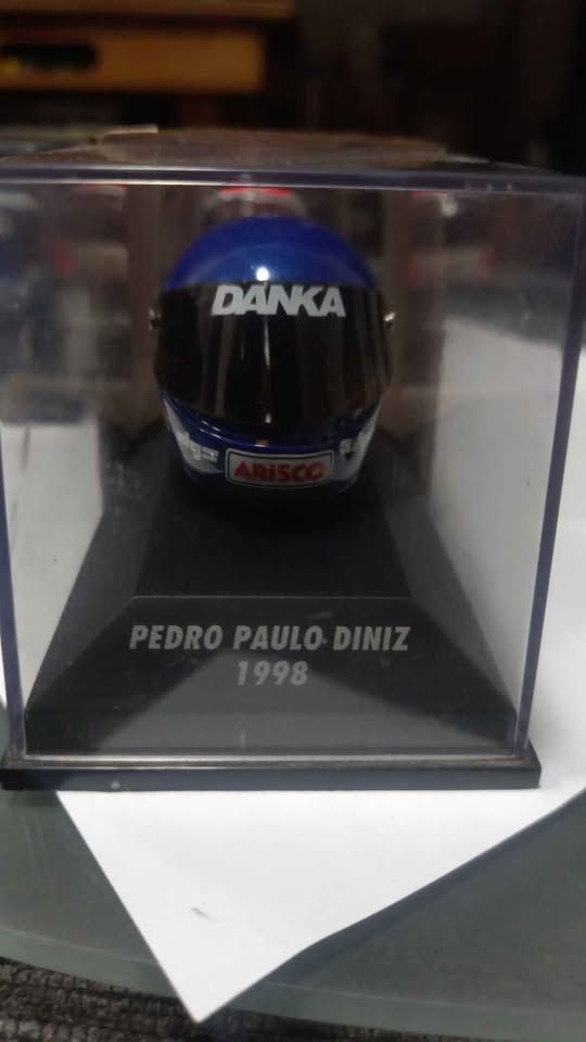 Minichamps 1:8 Scale F1 Helmet Collection - Set of 3 - Mika Salo(1998), Johnny Herbert(1998), Pedro Paulo Diniz(1998) view 4