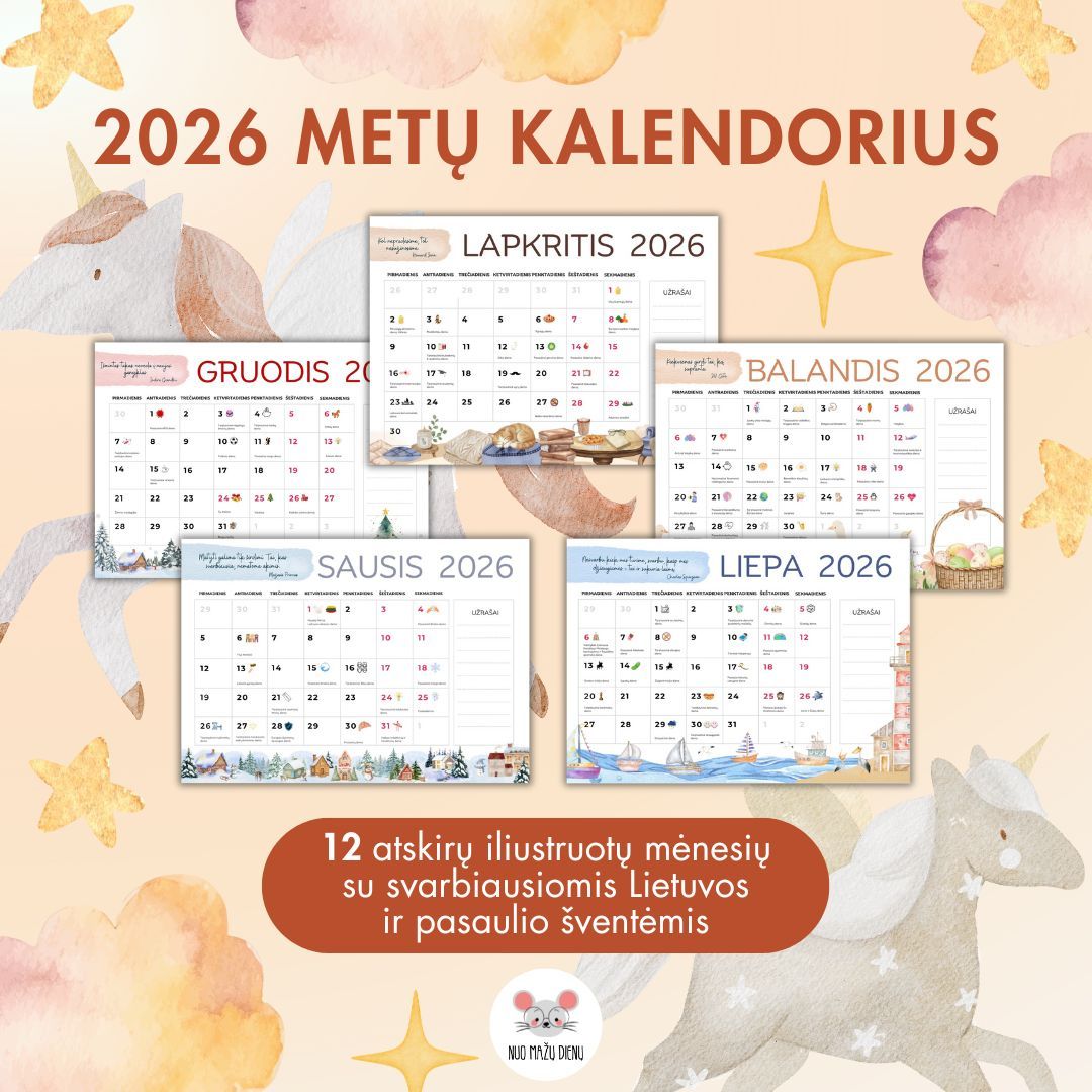 2026 metų kalendorius
