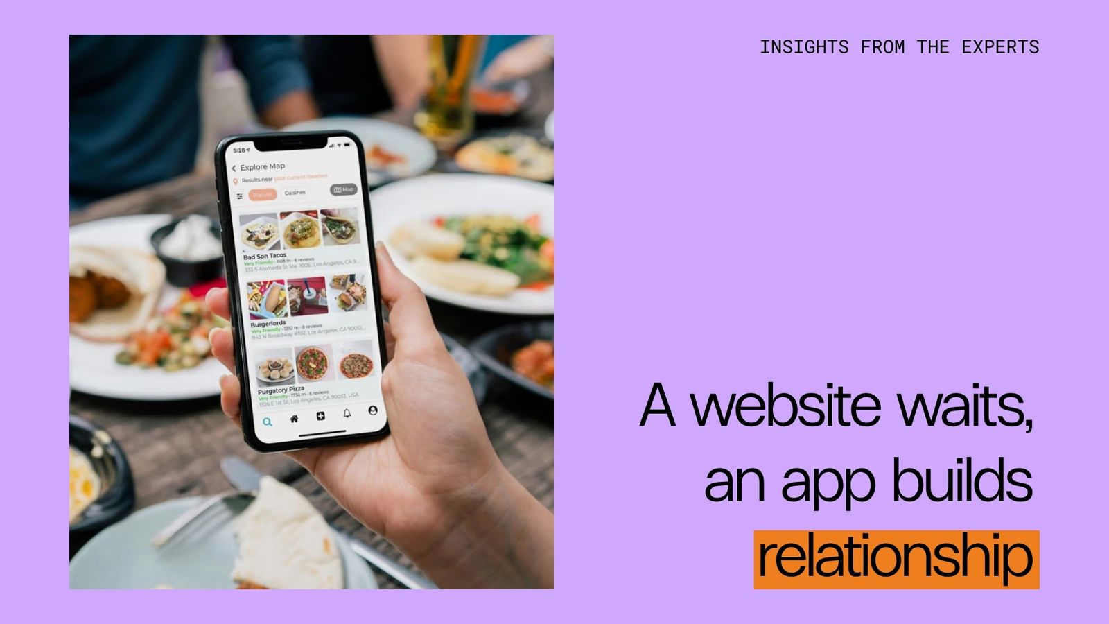 Beyond the browser: A website waits, an app builds relationship