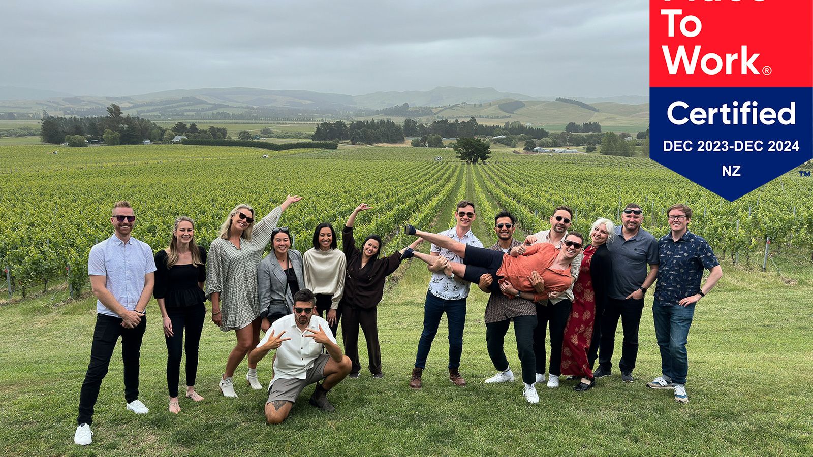 Voyage team with a Certified Great Place to Work badge