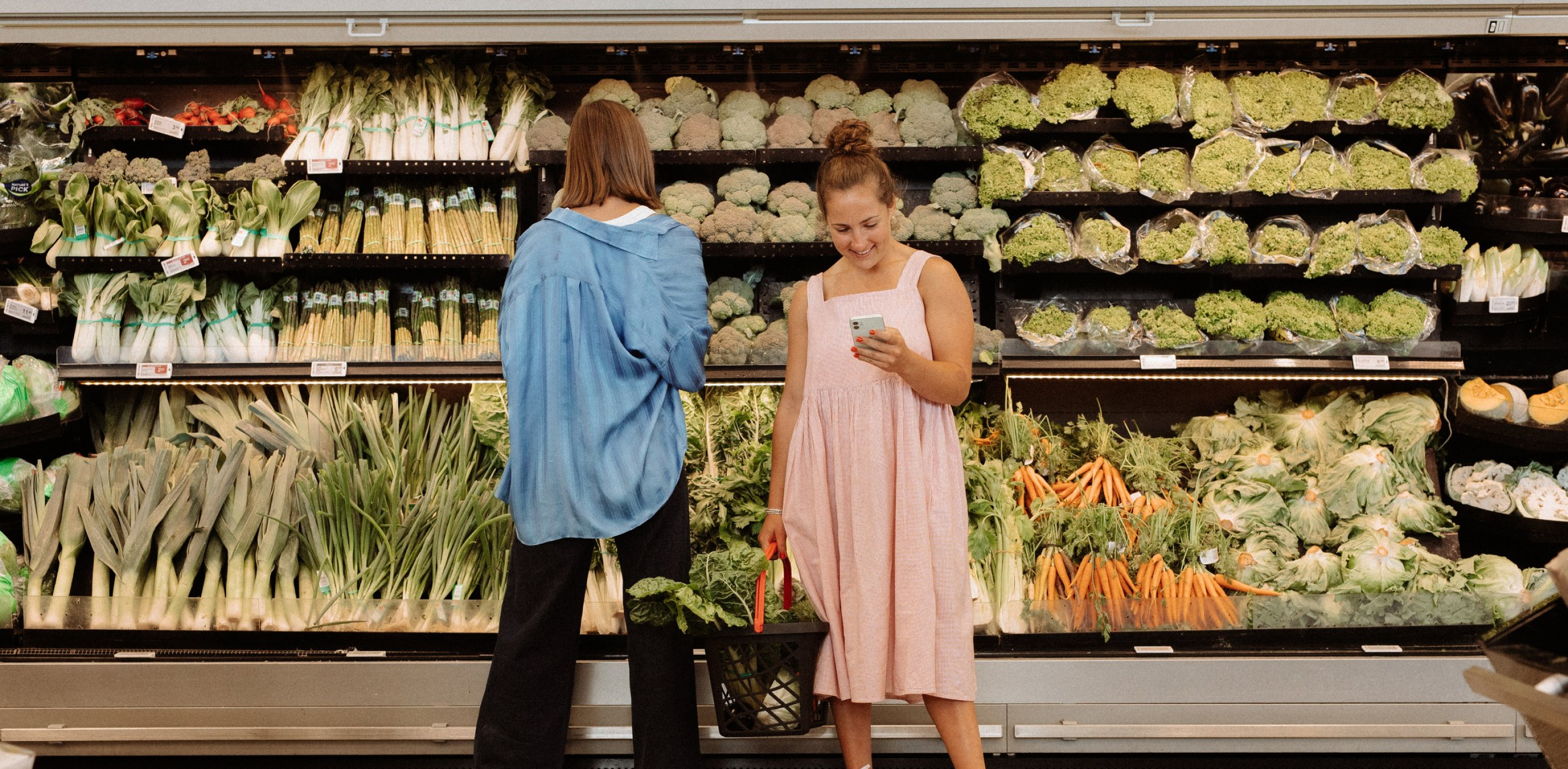 Two Raw Sisters in the supermarket