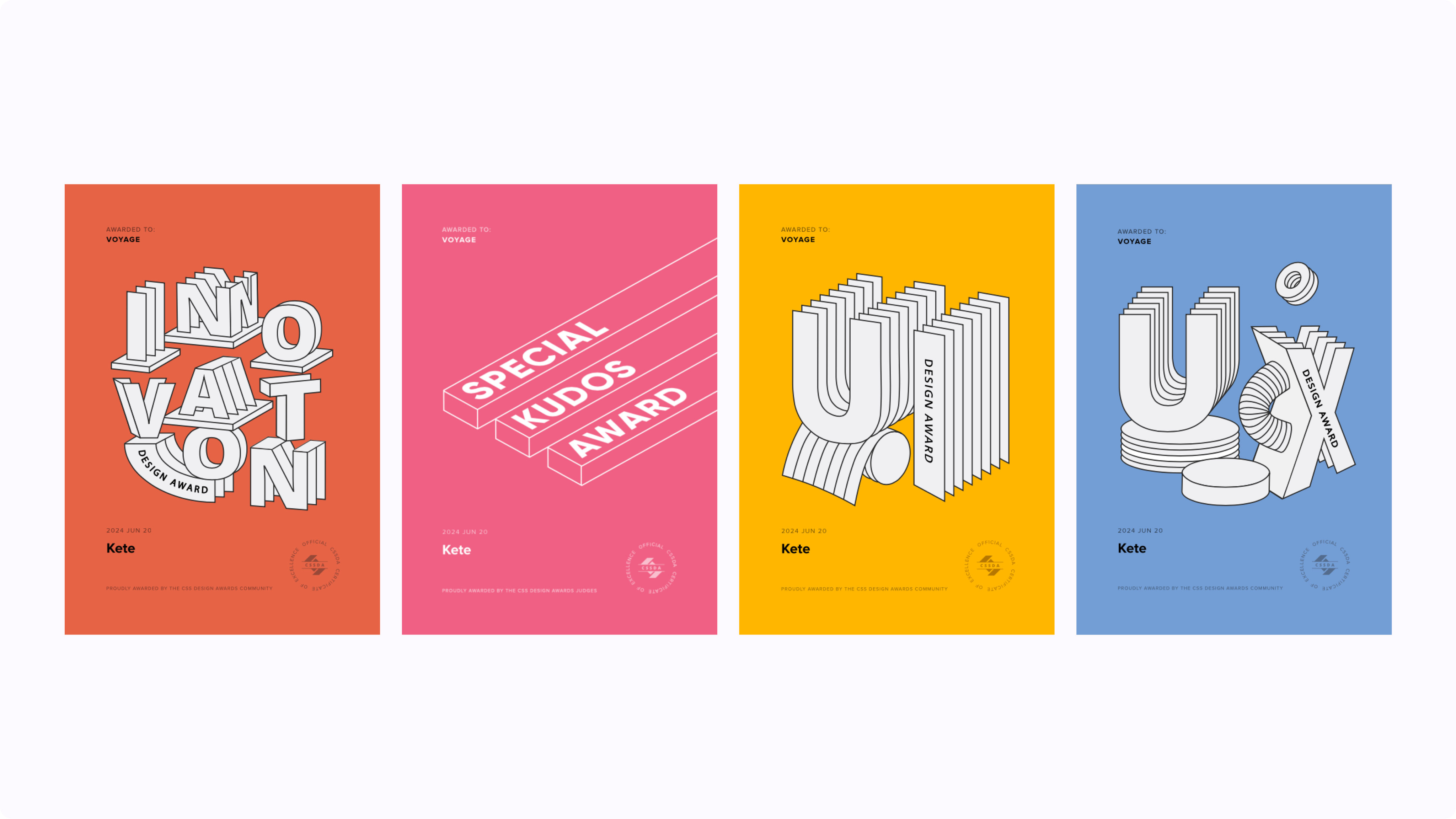 CSS Design Awards wins