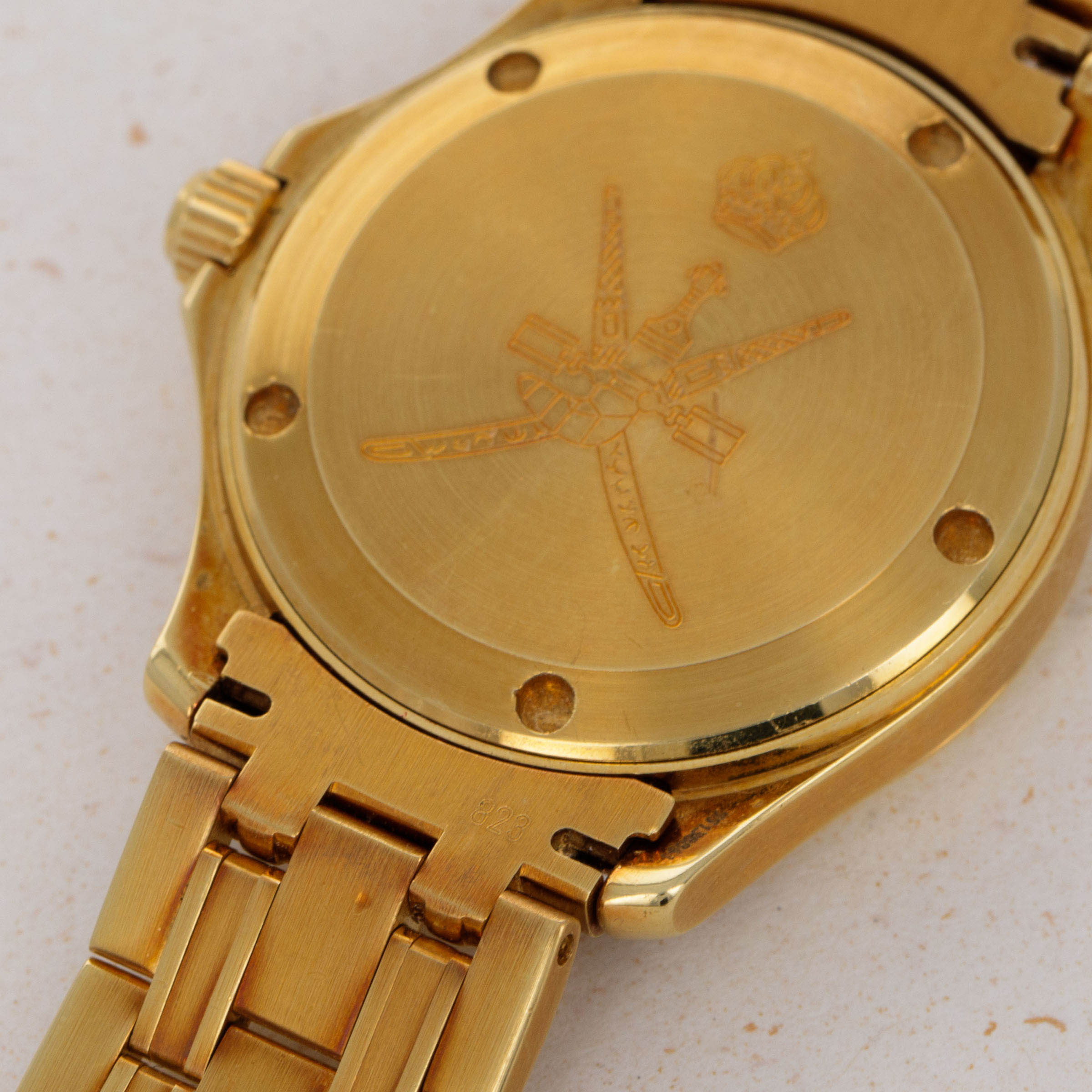 Omega Seamaster Quartz 196.1501 for Sultanate of Oman 18k YG