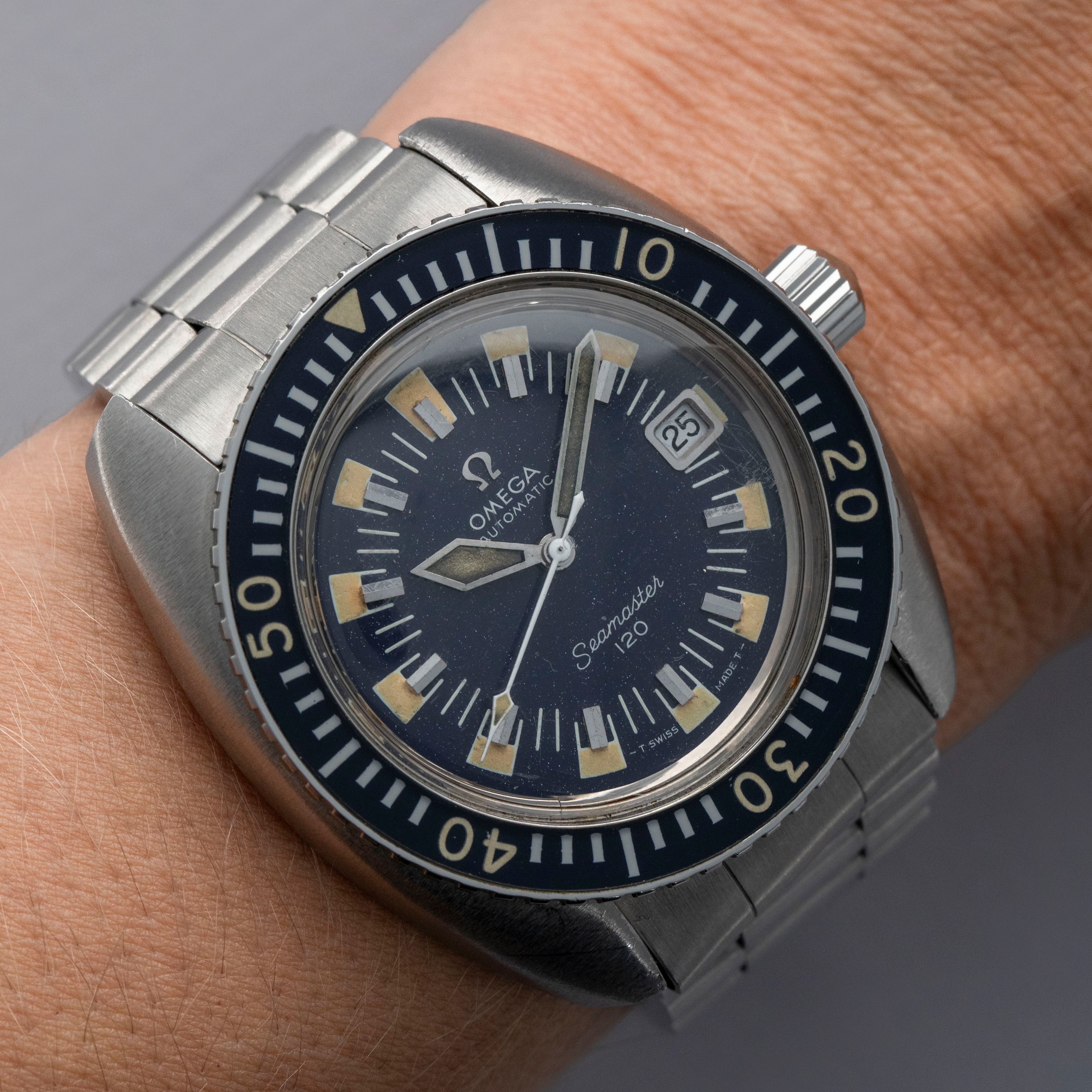 Omega Seamaster 120 166.073.ST Deep Blue | Auctions | Loupe This