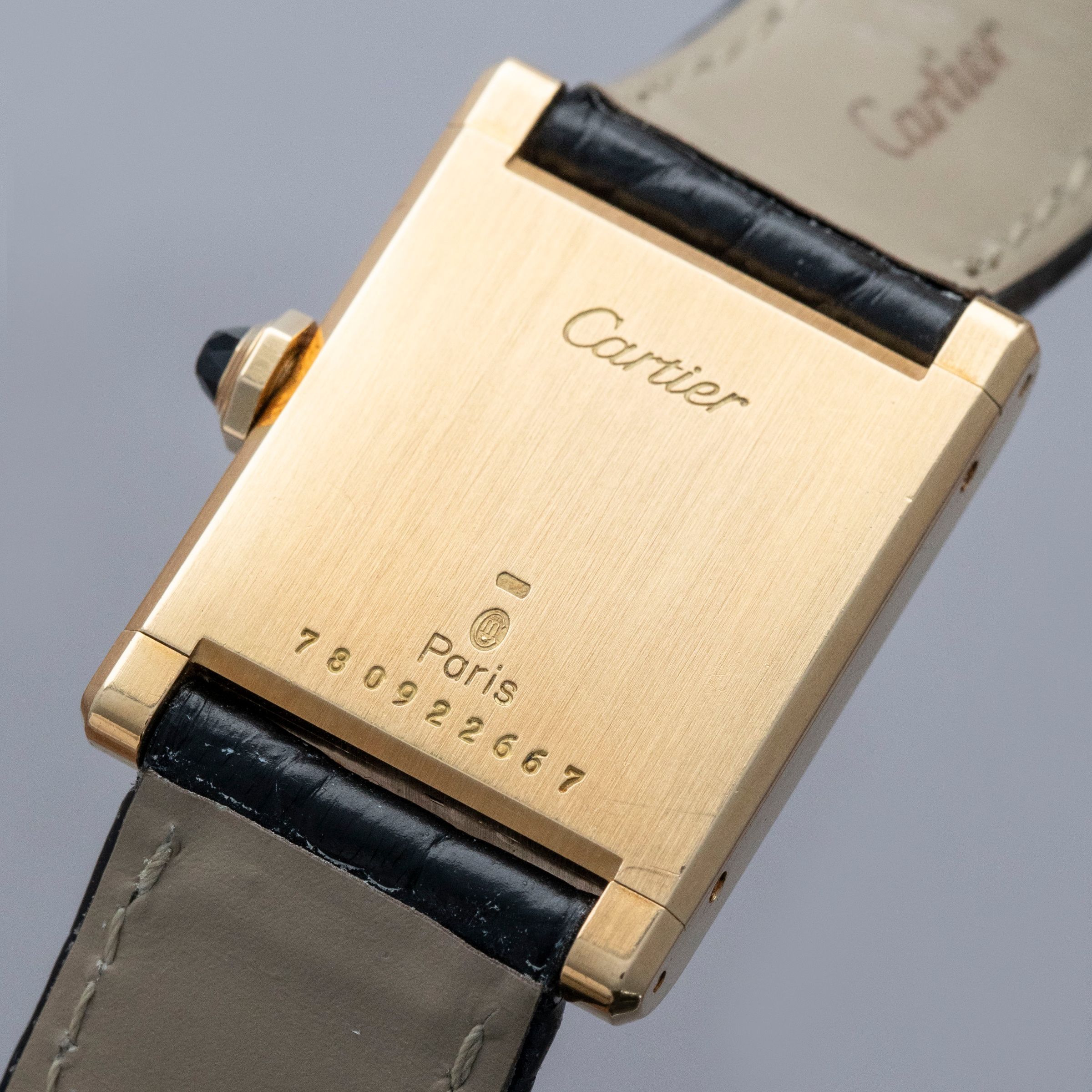 Cartier Paris Tank Normale 78092 18k YG | Auctions | Loupe This