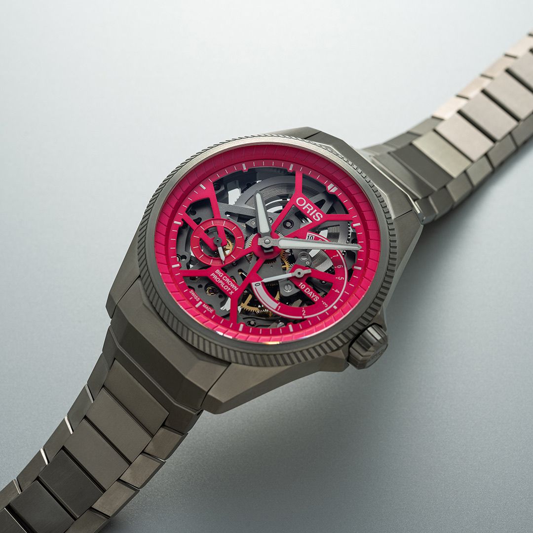 Oris ProPilot X Caliber 115 Pink Dial Project Auctions Loupe This