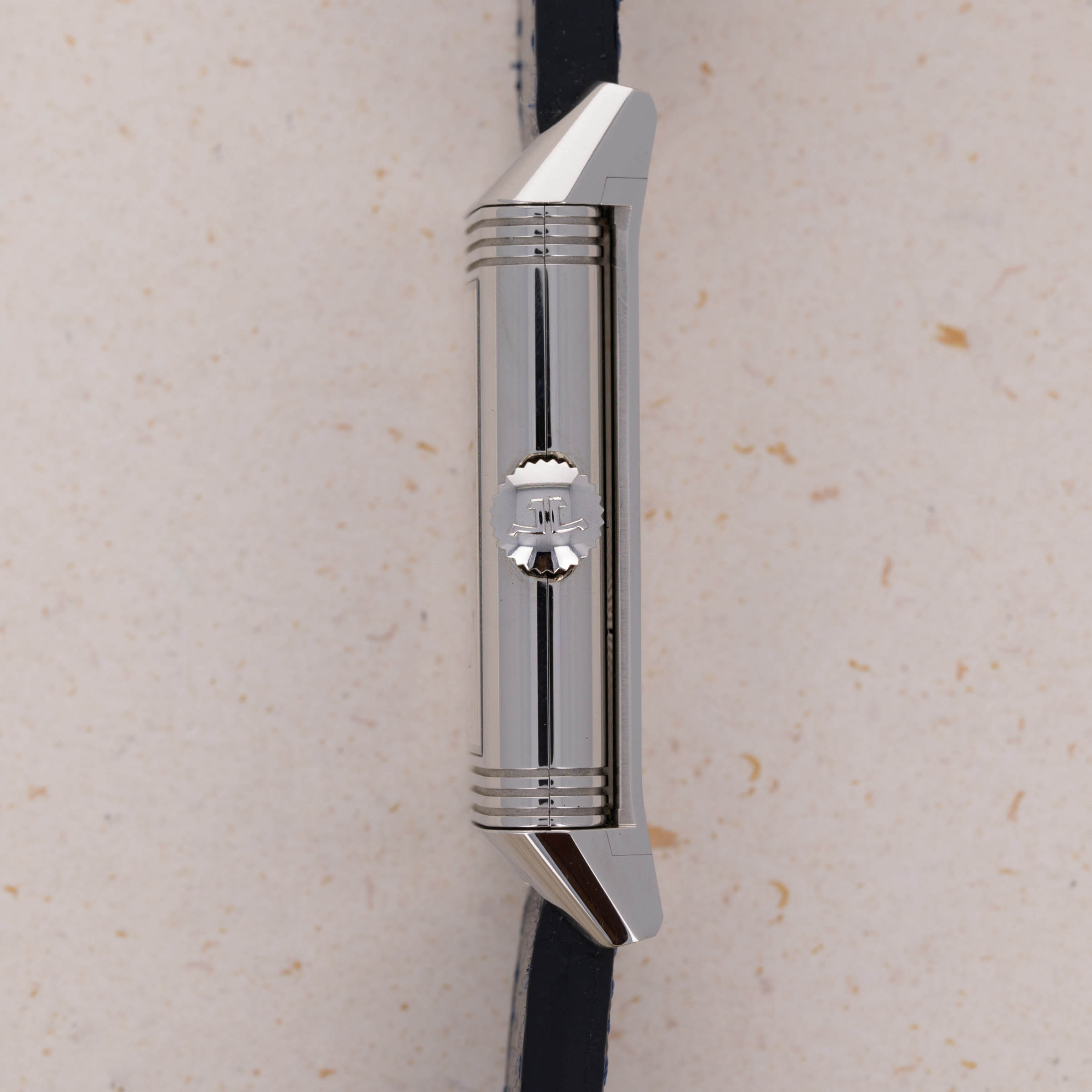 Jaeger LeCoultre Reverso Tribute Small Seconds 214.8.62 Blue Dial