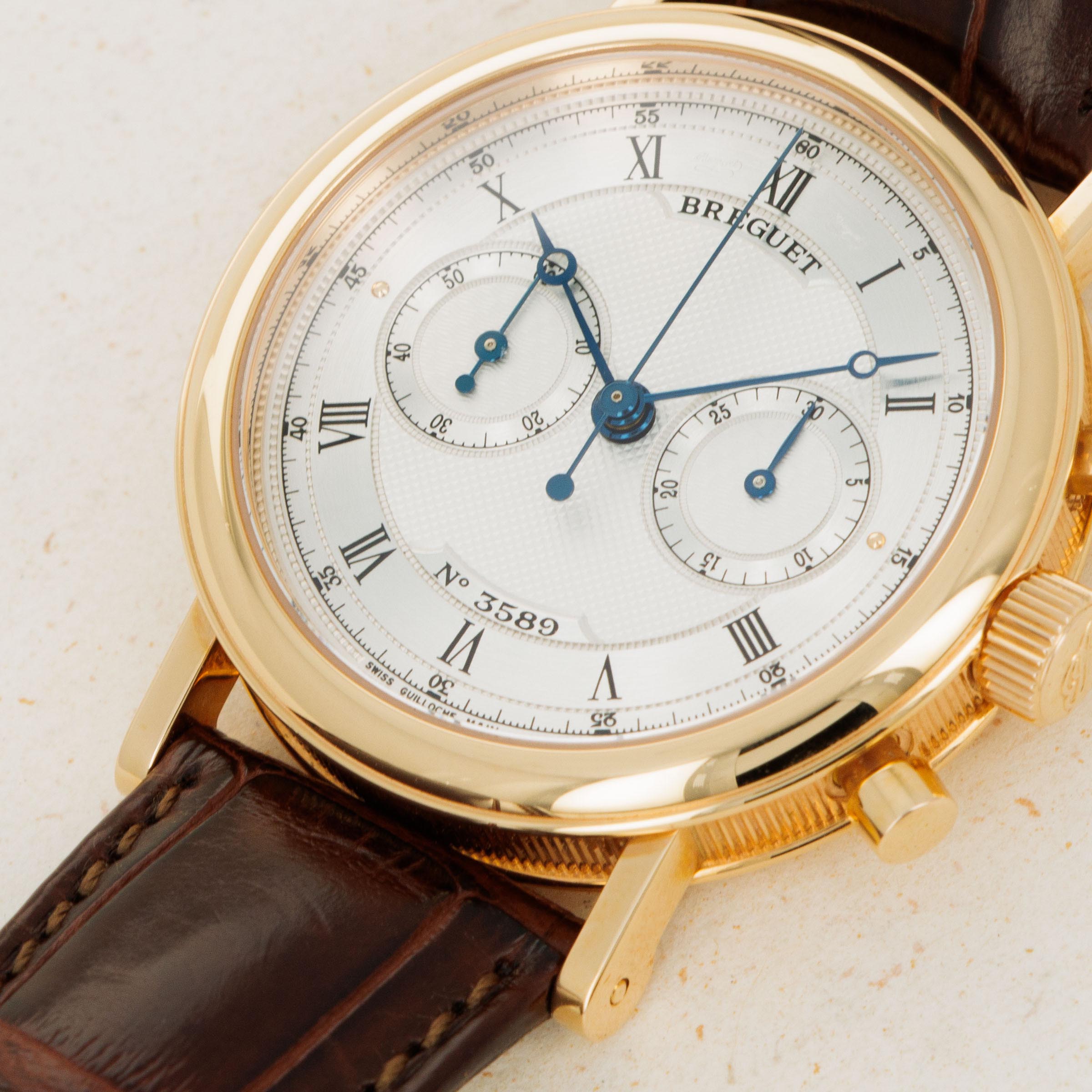 Breguet Classique Chronograph 5237 18k RG Auctions Loupe This