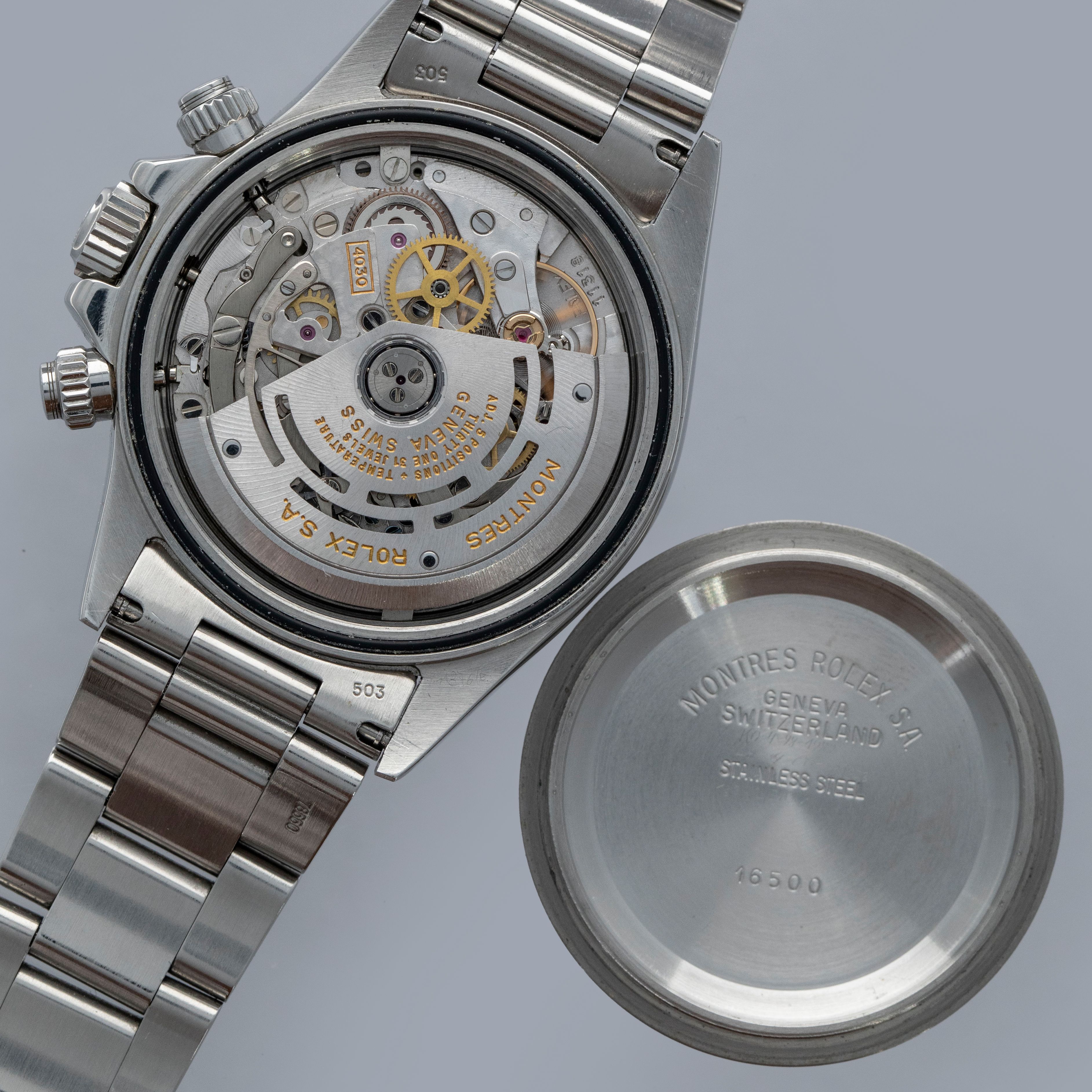 ROLEX COSMOGRAPH DAYTONA 16520 R SERIAL FLOATING WHITE DIAL BOX
