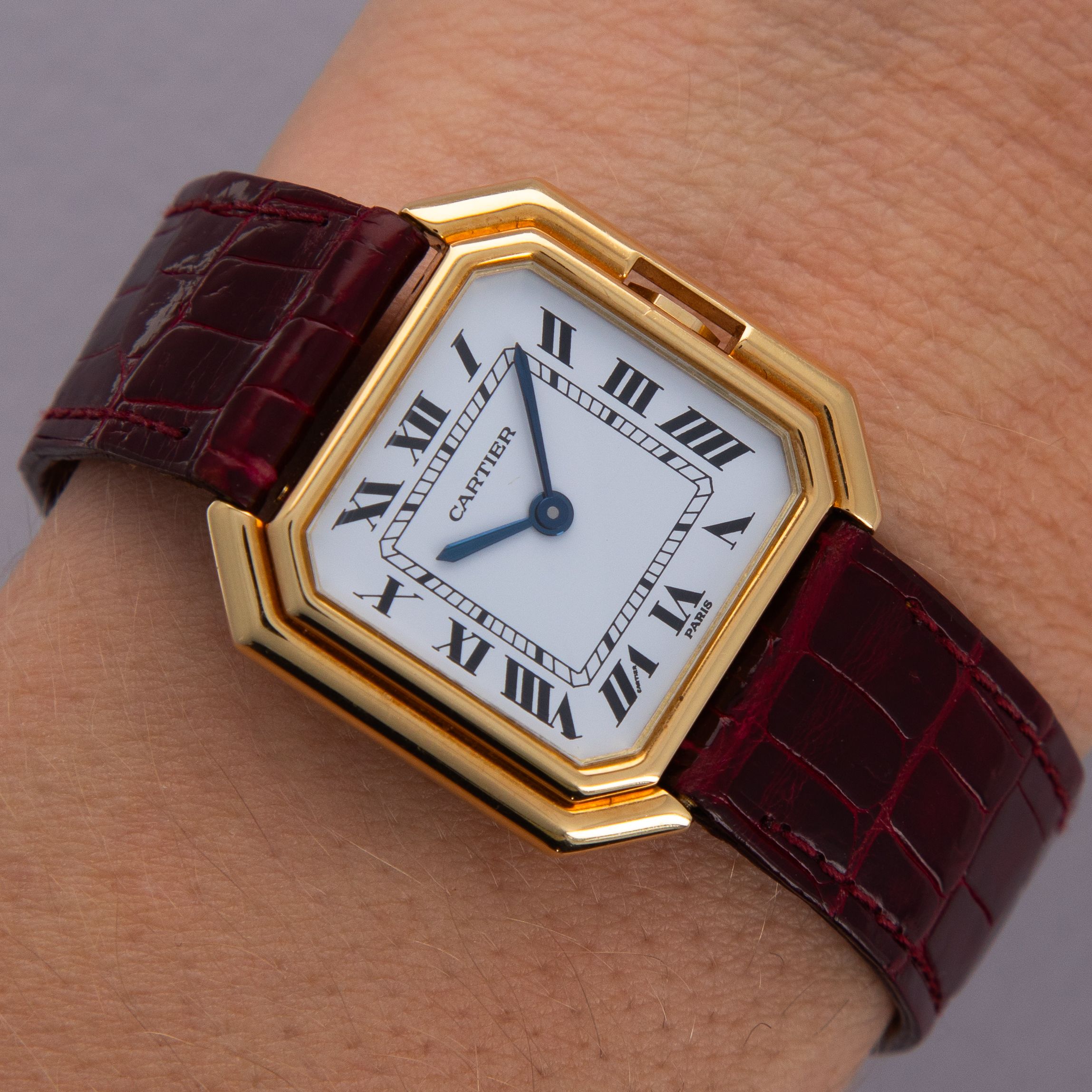 Cartier Tank Ceinture 78099 Paris Dial 18k YG | Auctions | Loupe This