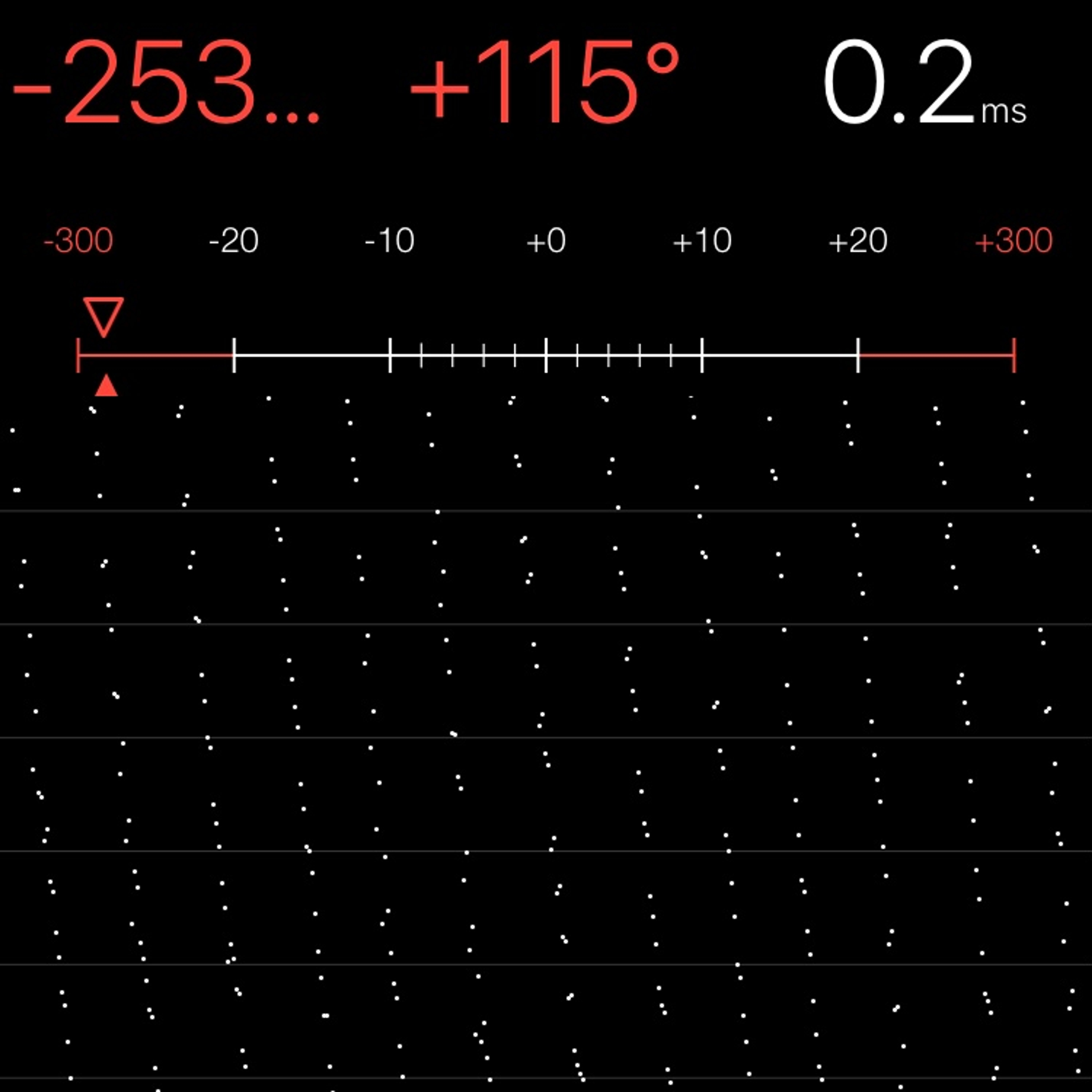 TIMING MACHINE READOUT