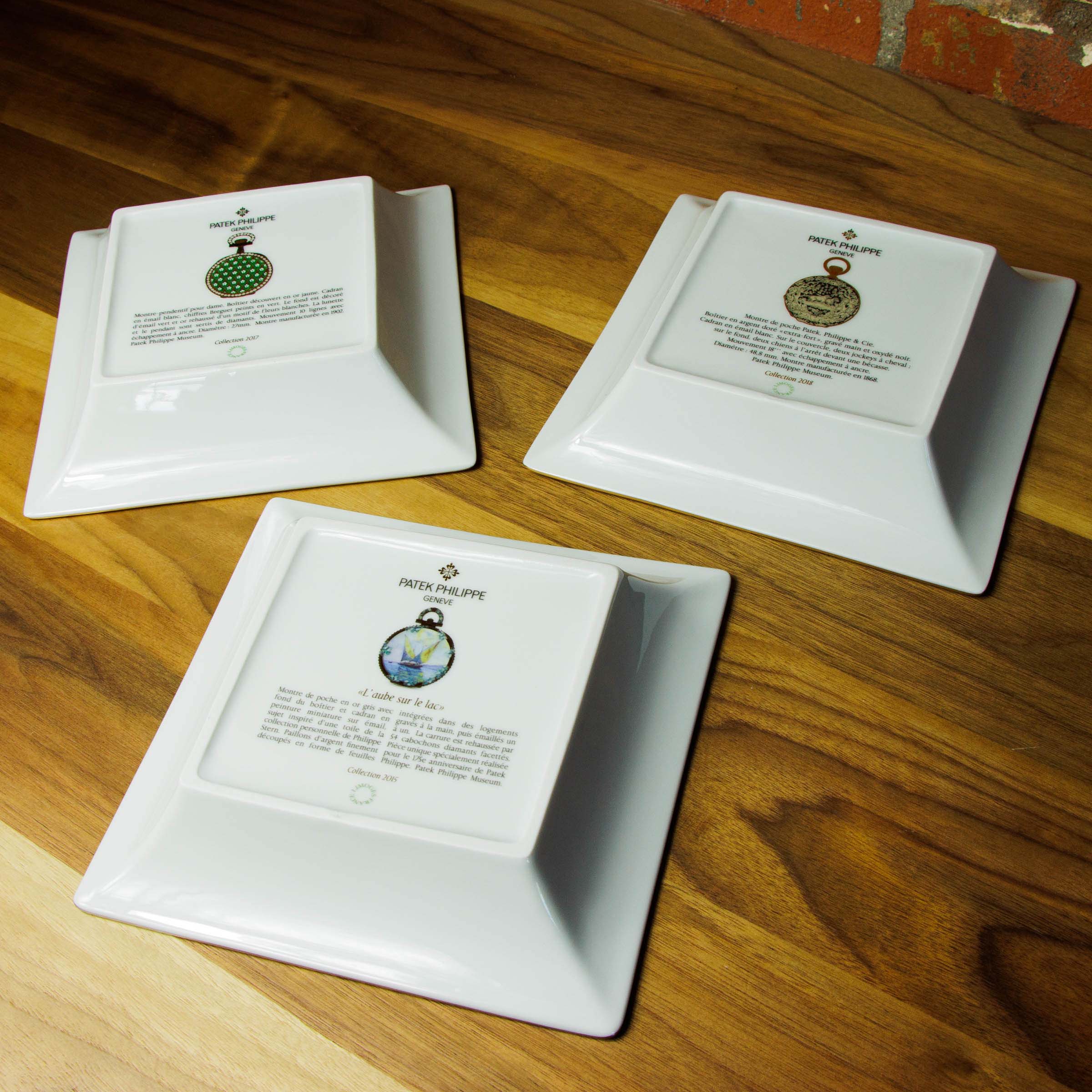 Patek Philippe Lot of Six Limoges Commemorative Porcelain Dishes