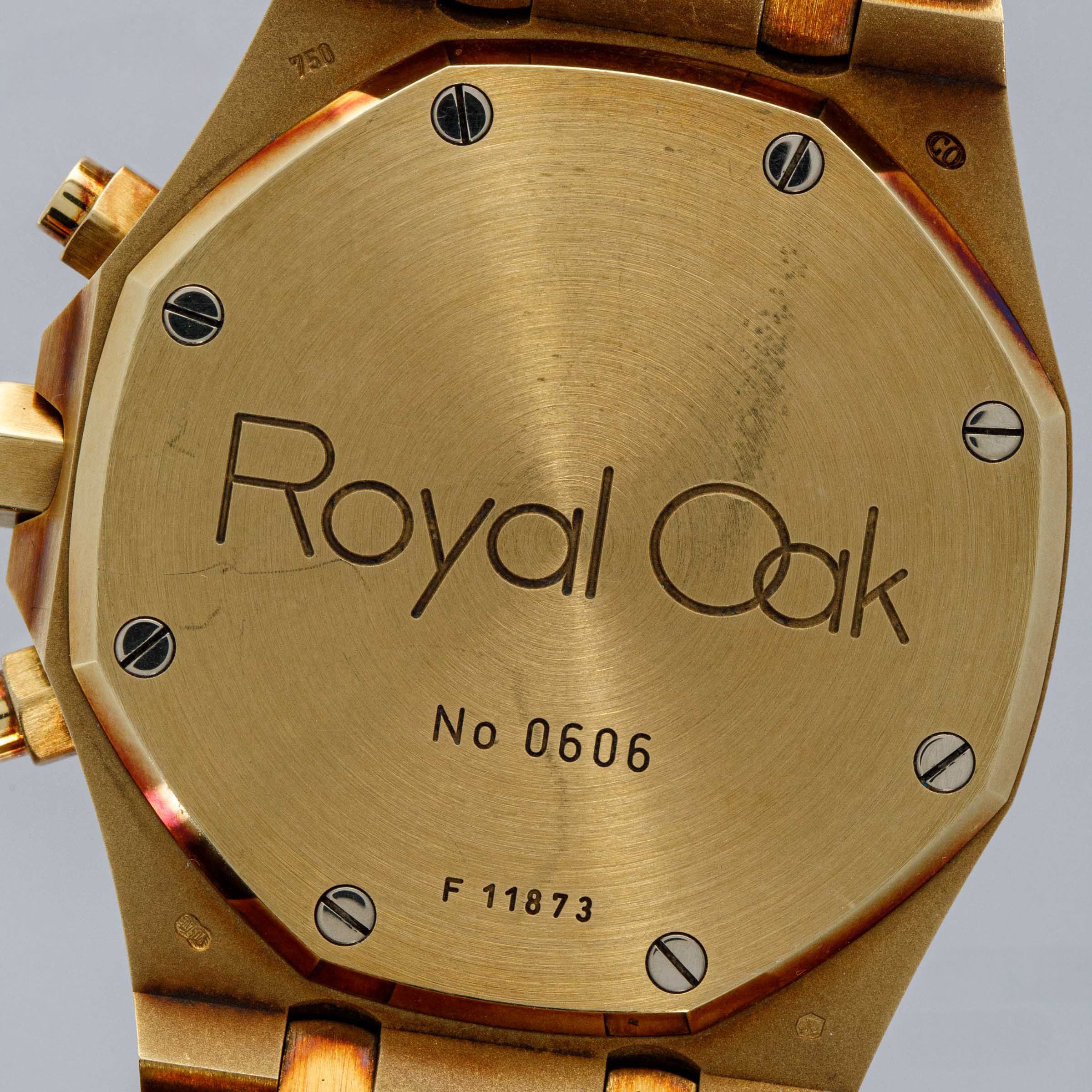 【箱・説明書付き】Audemars Piguet 1983年 イヤープレート Audemars Piguet Royal Oak Chronograph 25960BA 18K YG | Auctions