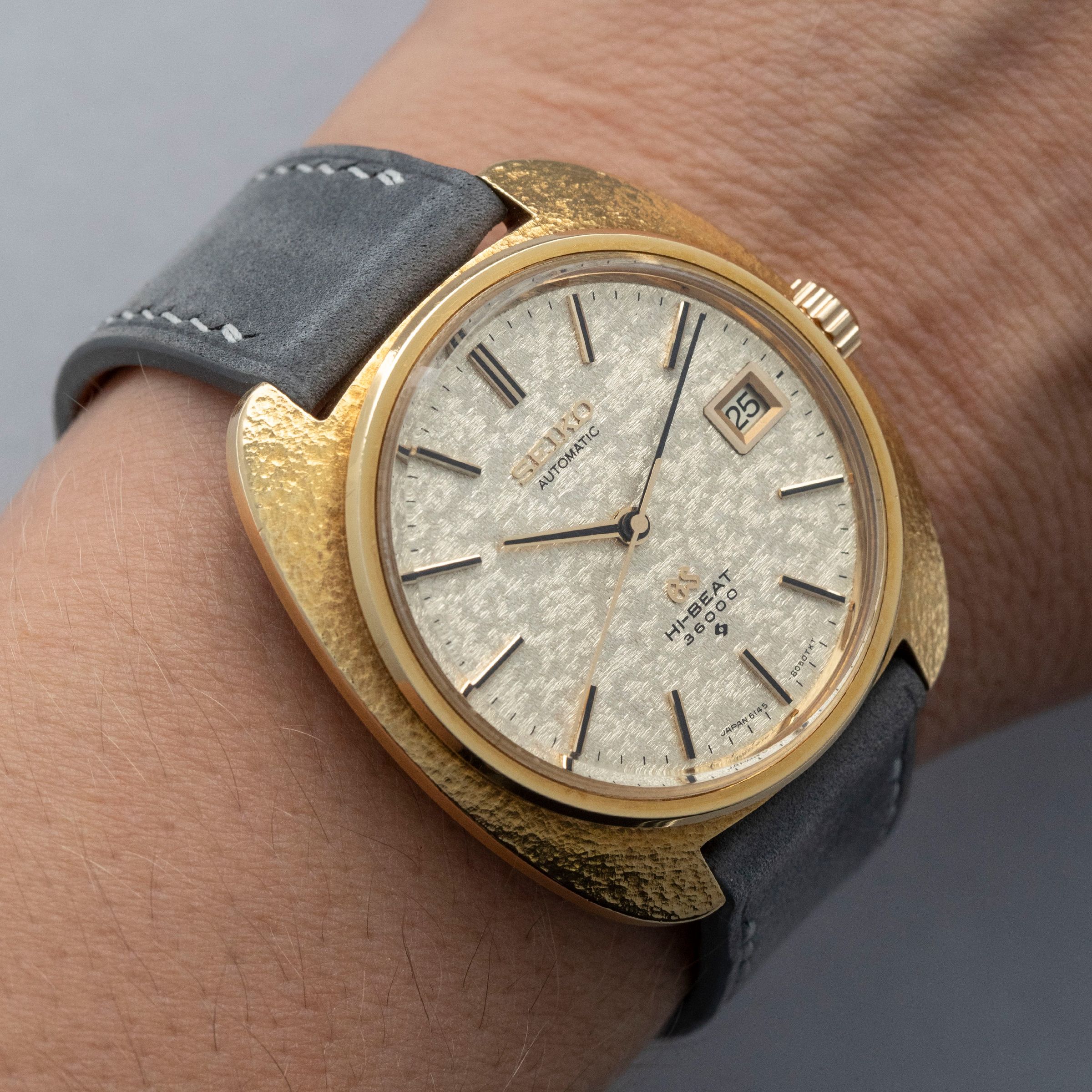 Grand Seiko 61GS 6145-8030 Kirazuri Dial 18k YG | Auctions | Loupe