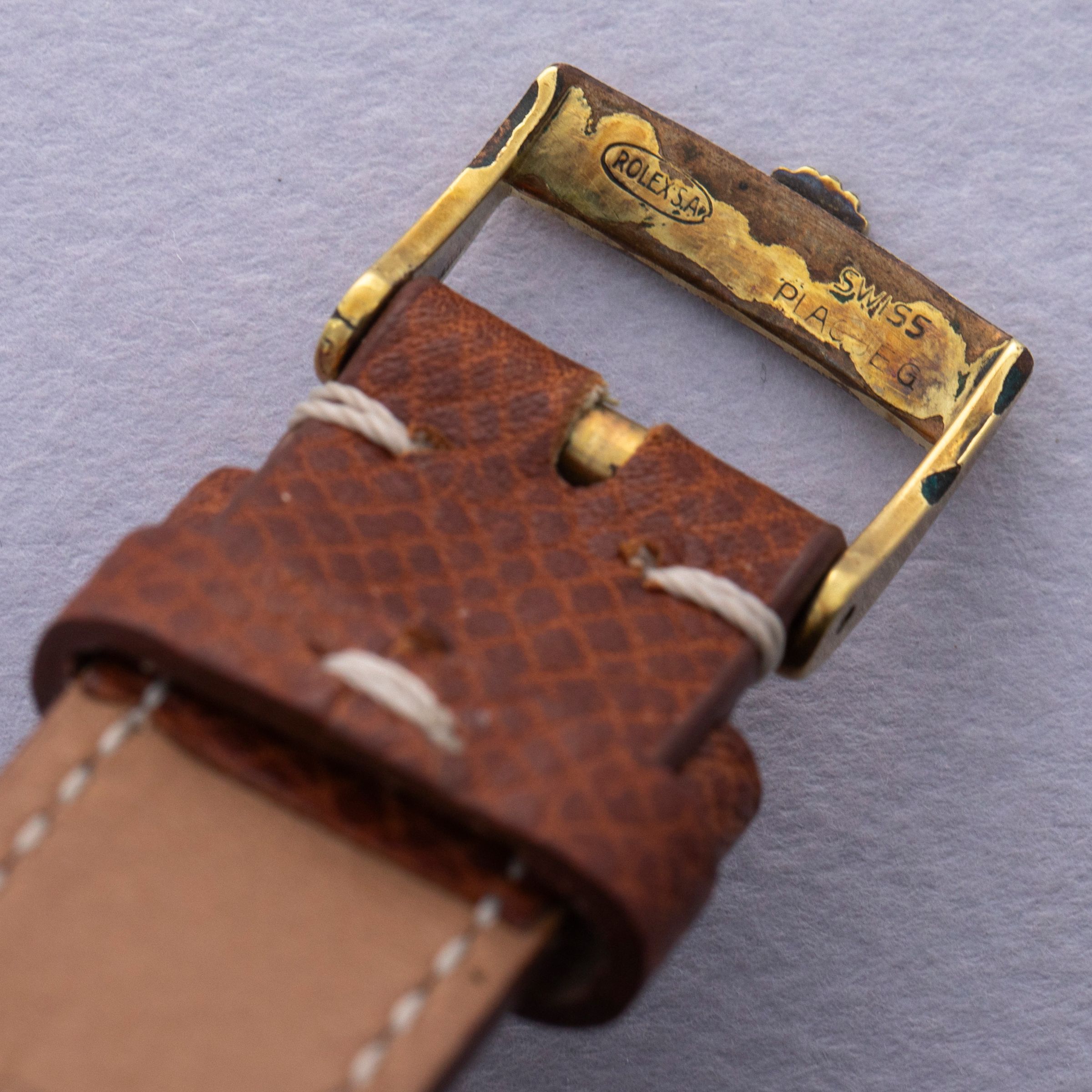 Rolex Day-Date 18078 Green Stella Dial Bark Bezel 18k YG
