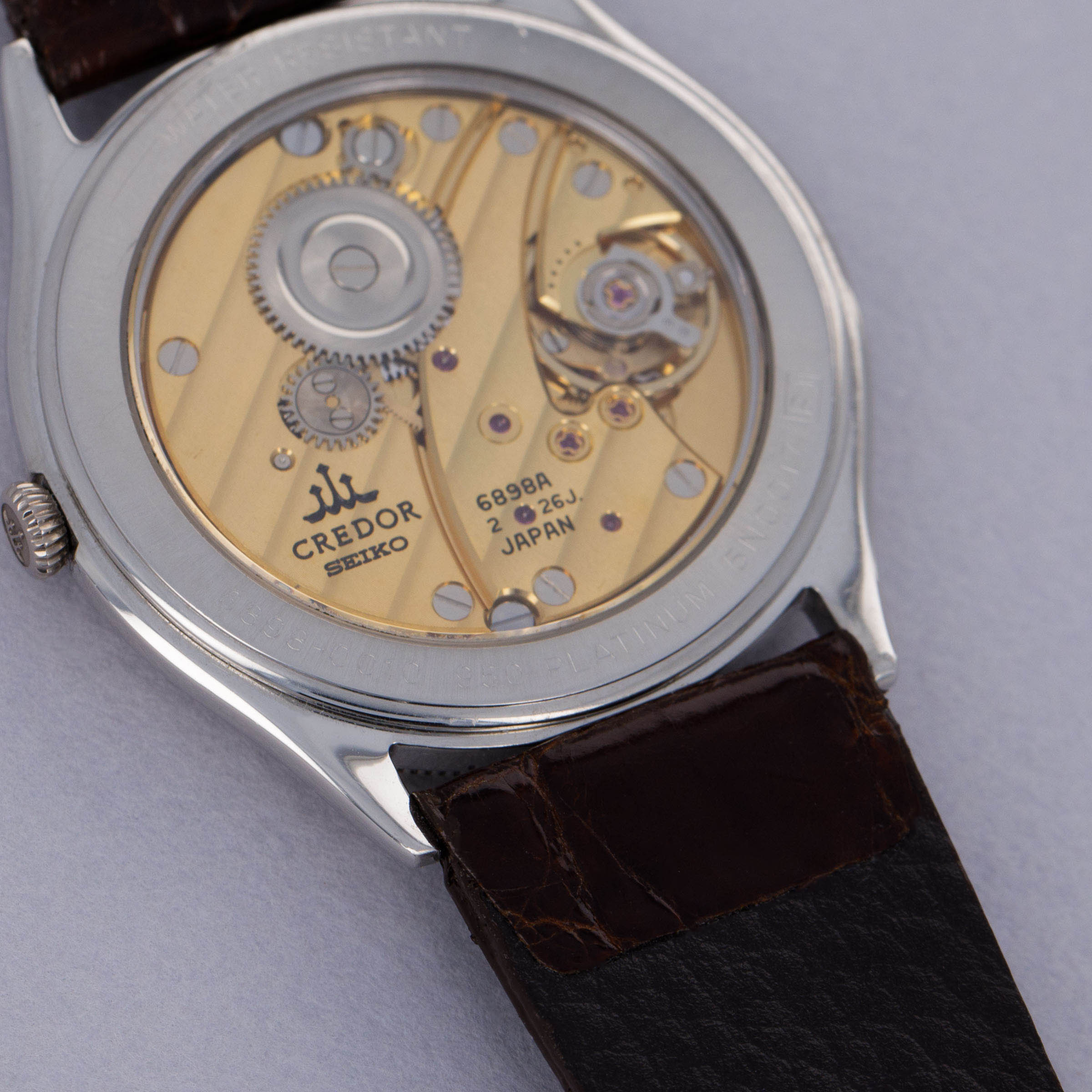 Seiko Credor GBBE999 Manual Wind 6898A Movement Platinum