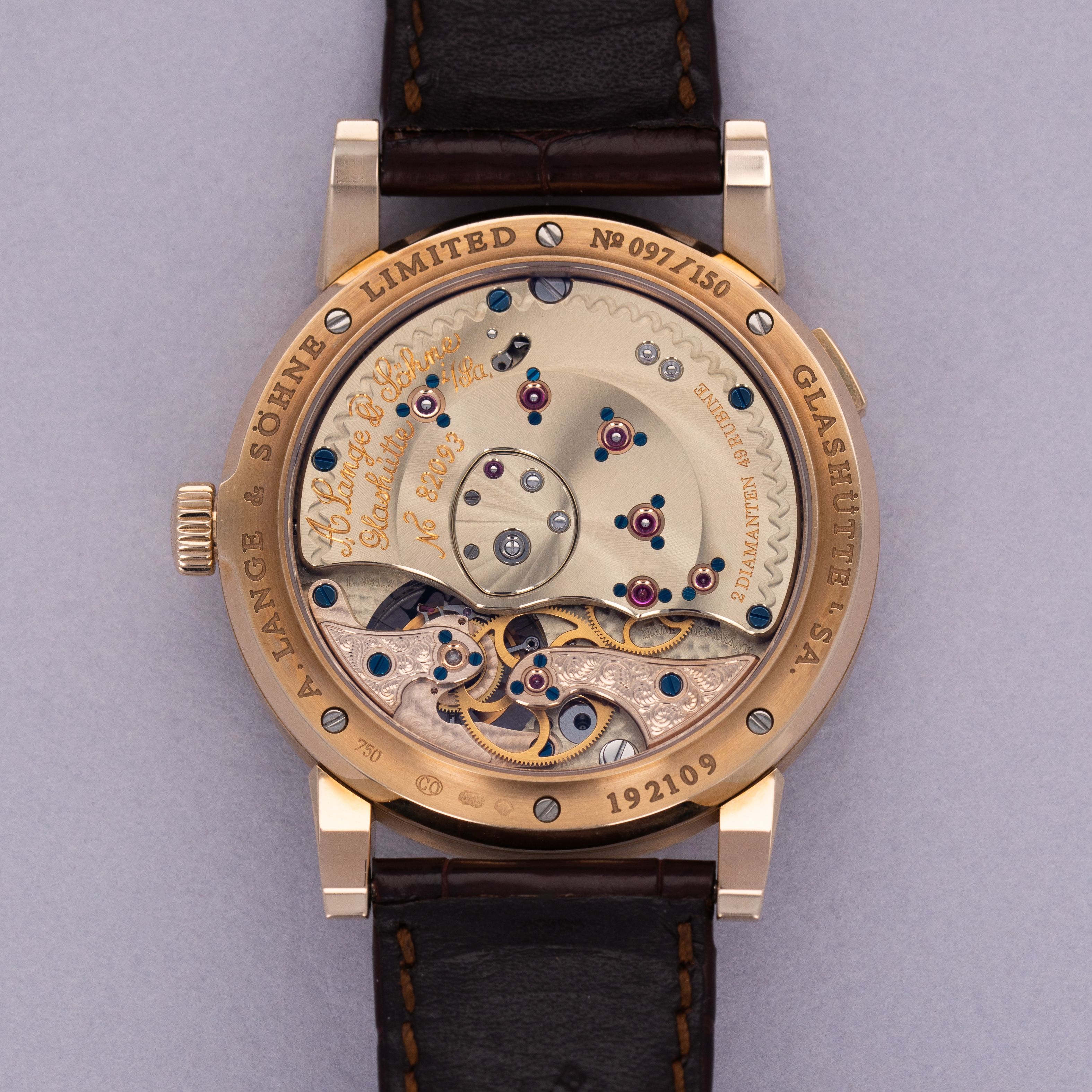 A. Lange & Sohne Lange 1 Tourbillon 722.0450 Honeygold Homage to