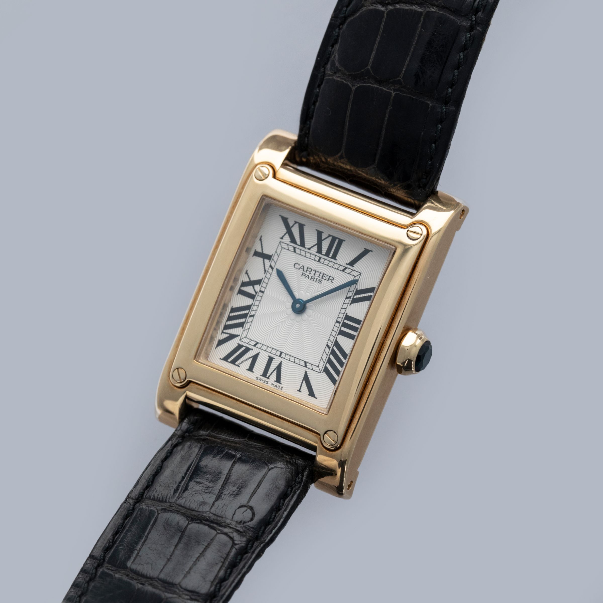 Cartier CPCP Tank A Vis 2484 18k YG | Auctions | Loupe This