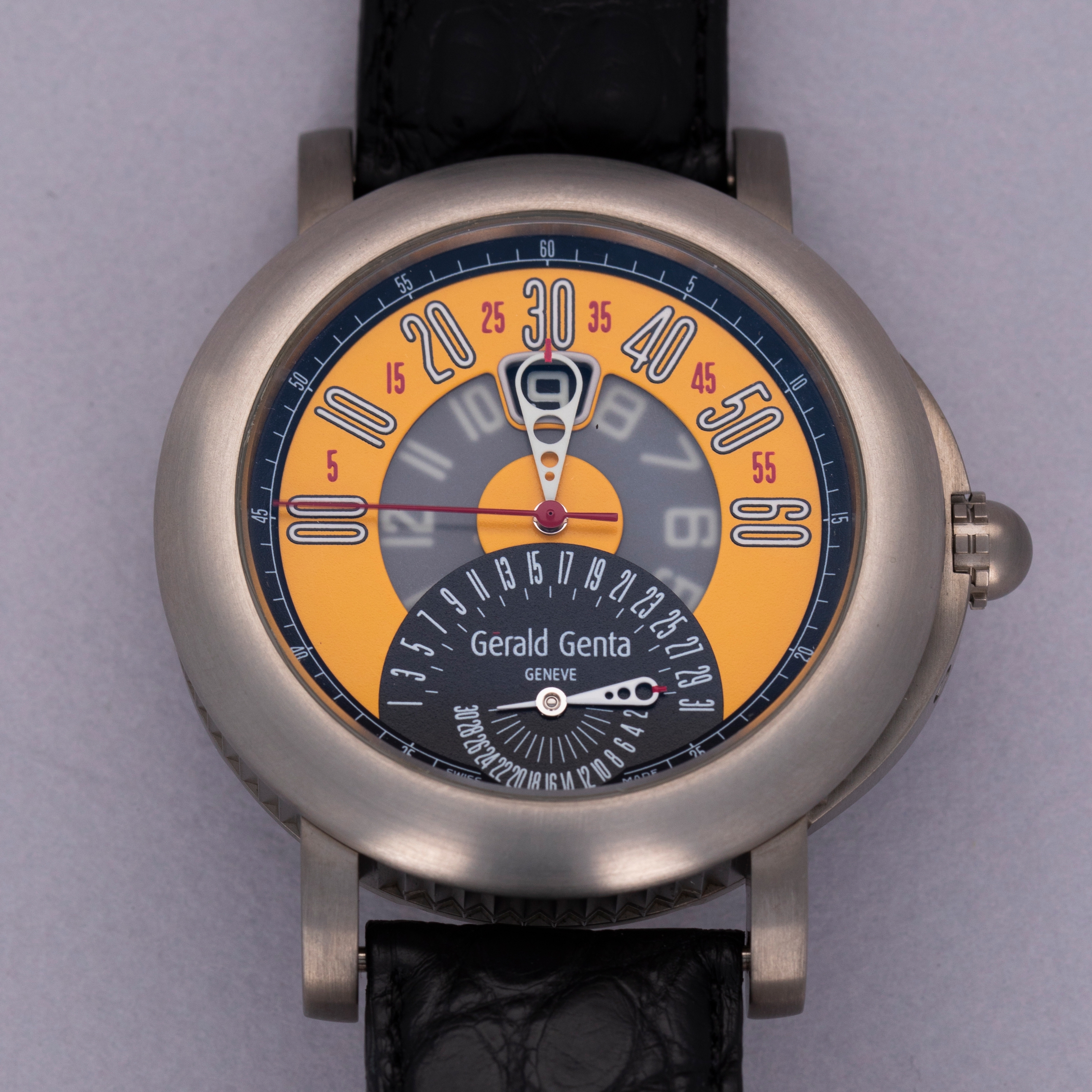 Gerald Genta Arena Sport Bi-Retro BSP.Y.80 Titanium | Auctions