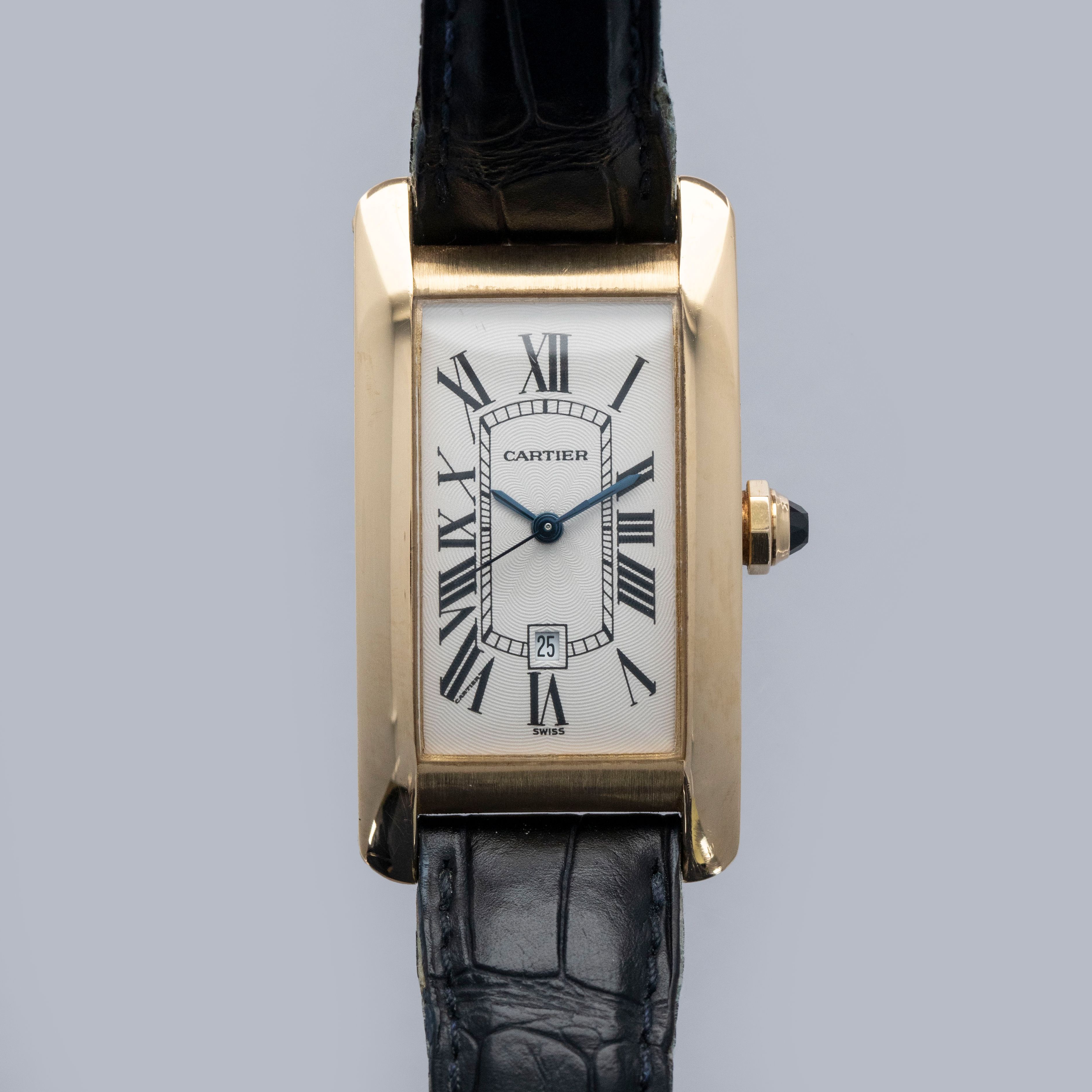 Cartier Tank Americaine 1725 Automatic Medium 18k YG | Auctions