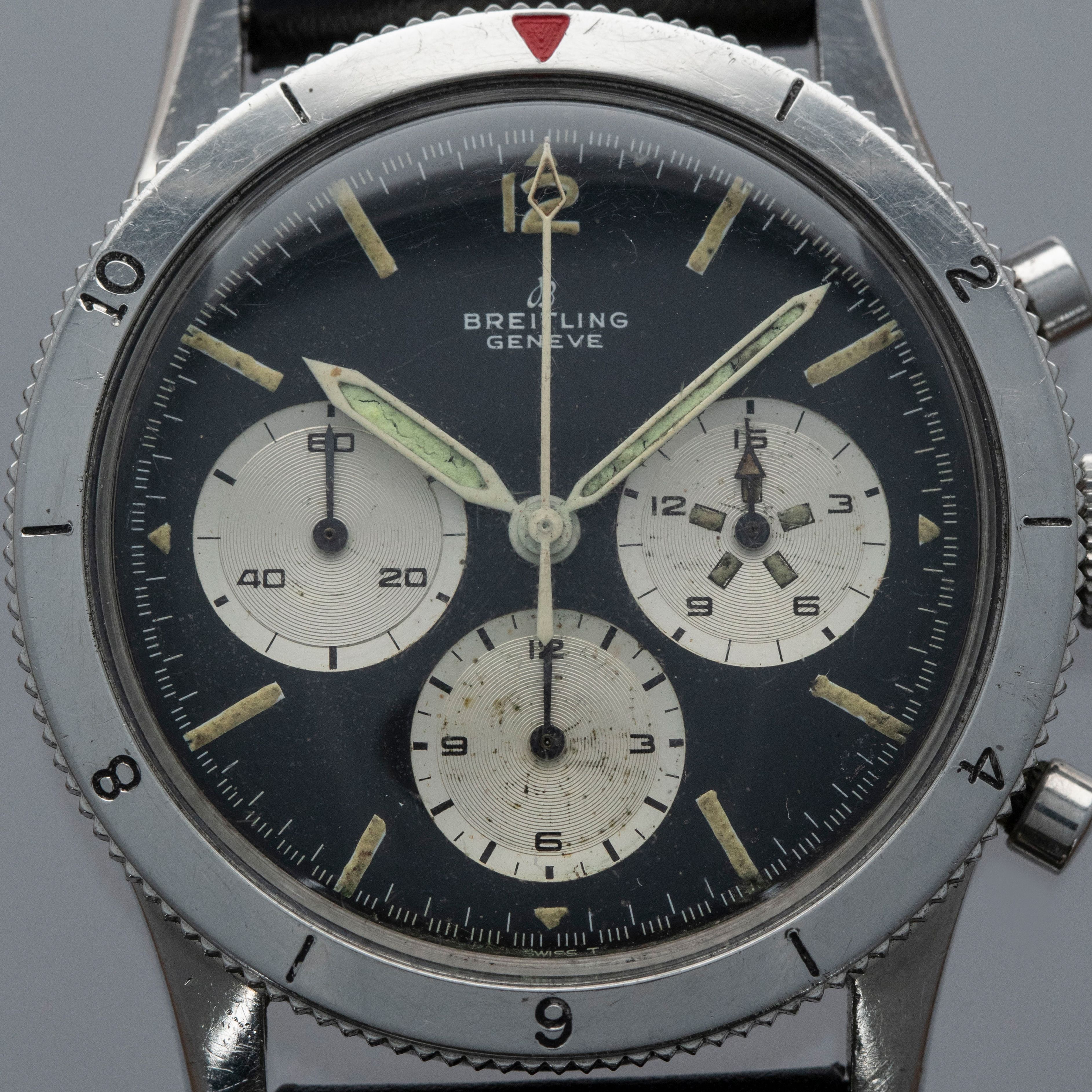 Breitling AVI Co-Pilot 765 Reverse Panda Dial | Auctions | Loupe This