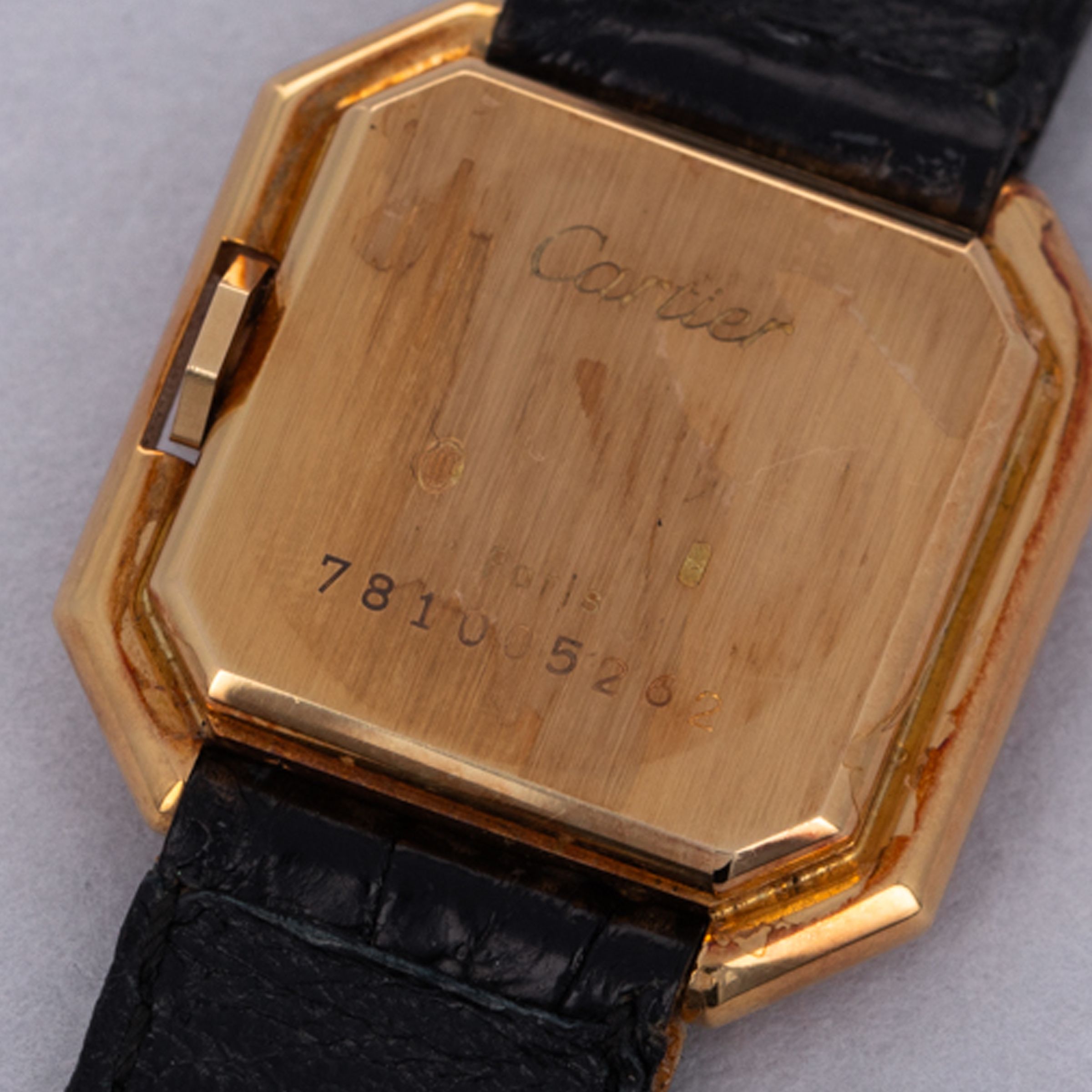Cartier Tank Ceinture 78100 Paris Dial 18k YG | Auctions | Loupe This
