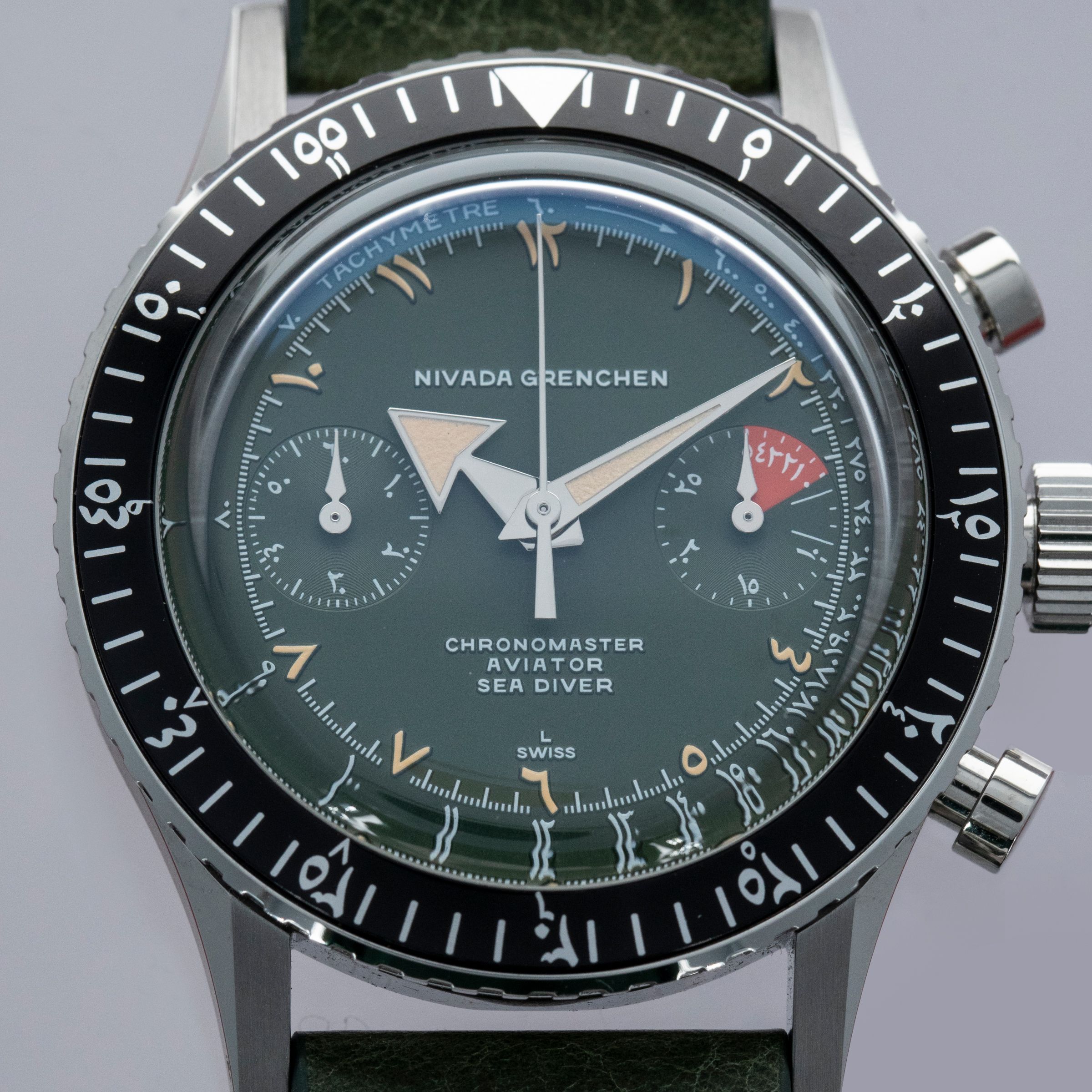 runrun97361様へ Nivada Grenchen x Perpetuel Chronomaster Eastern Arabic Dial