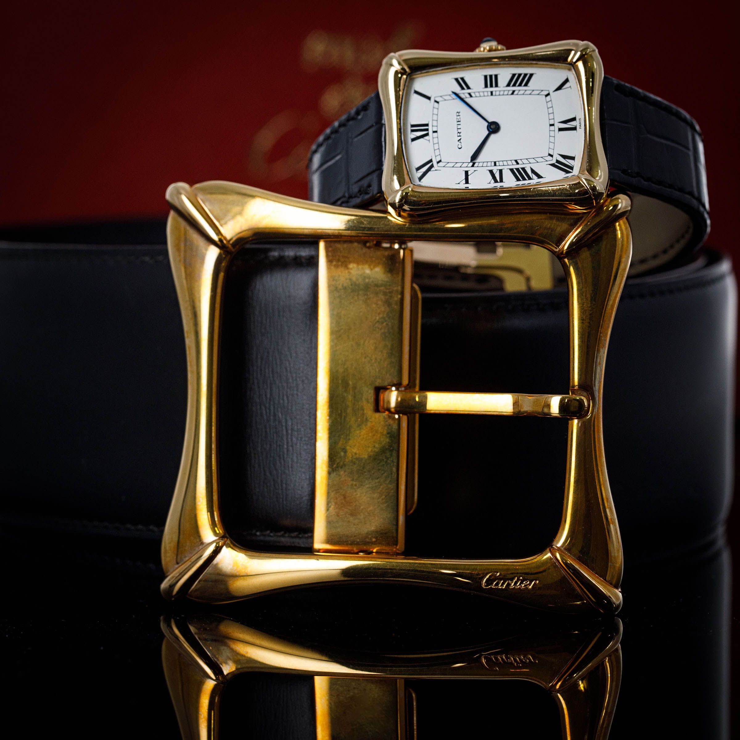 Cartier Bamboo Coussin 78102 18k YG Retailed by Cartier NY