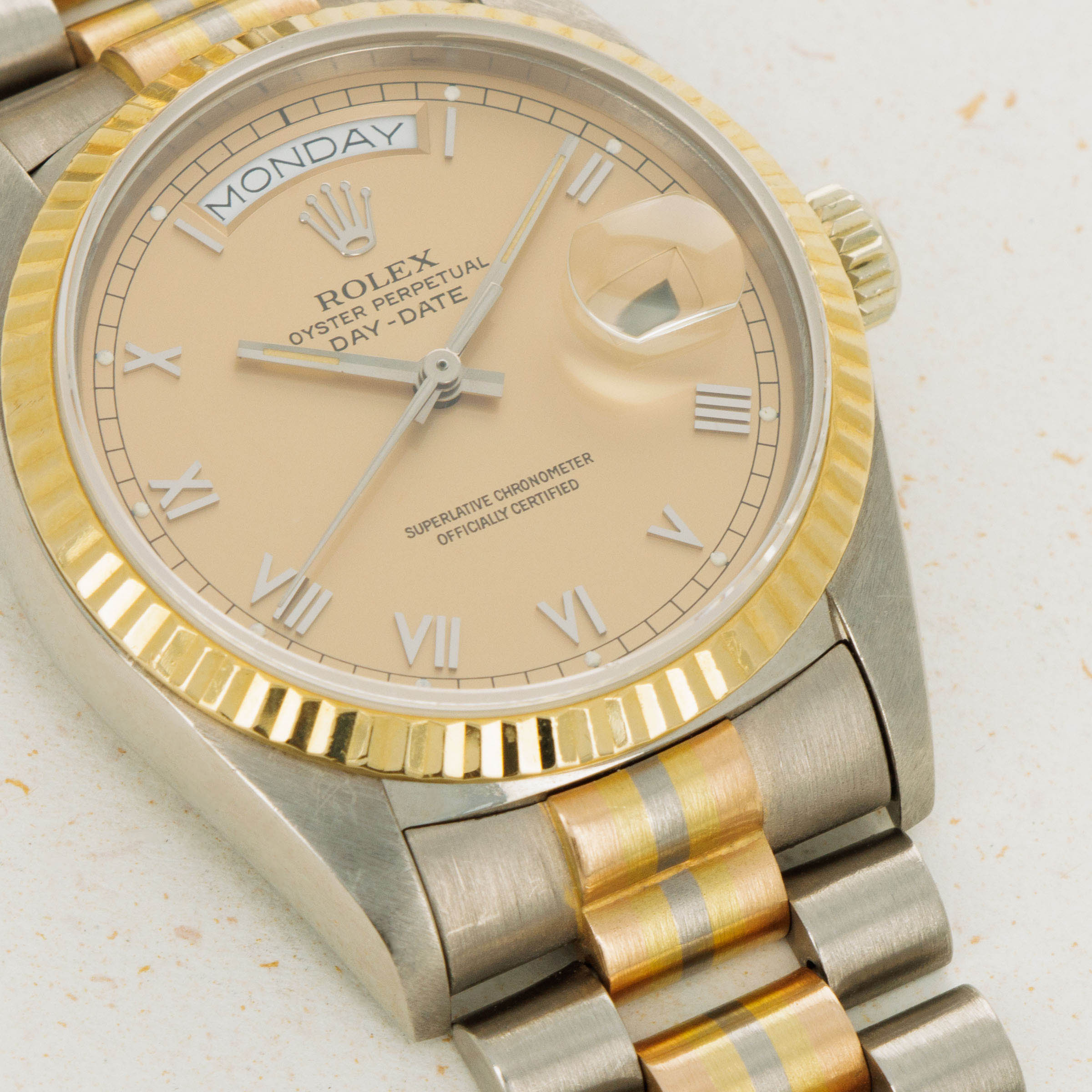 Rolex day date sales salmon dial