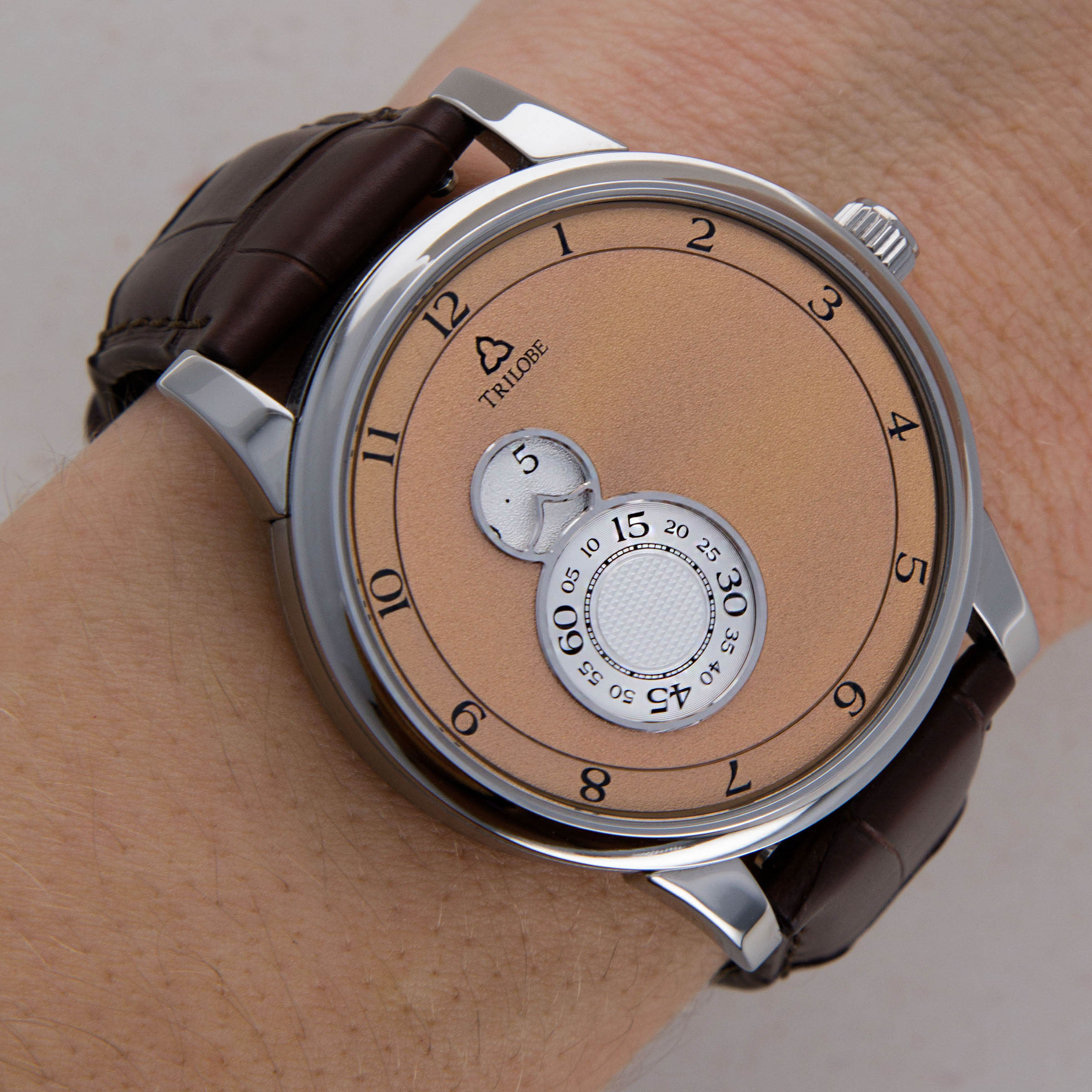 Trilobe Nuit Fantastique NF05DG Salmon Dial Titanium | Auctions