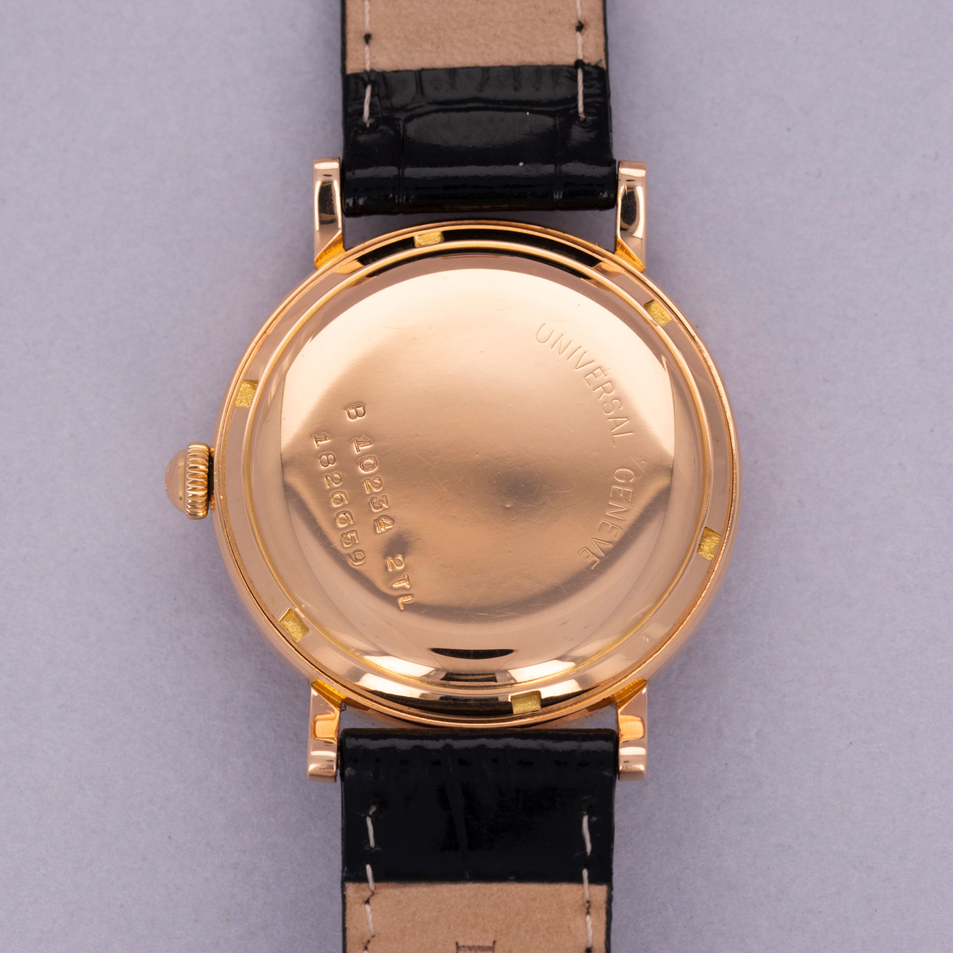 Universal Geneve Polerouter 10234 Ibn Saud Dial 18k PG | Auctions