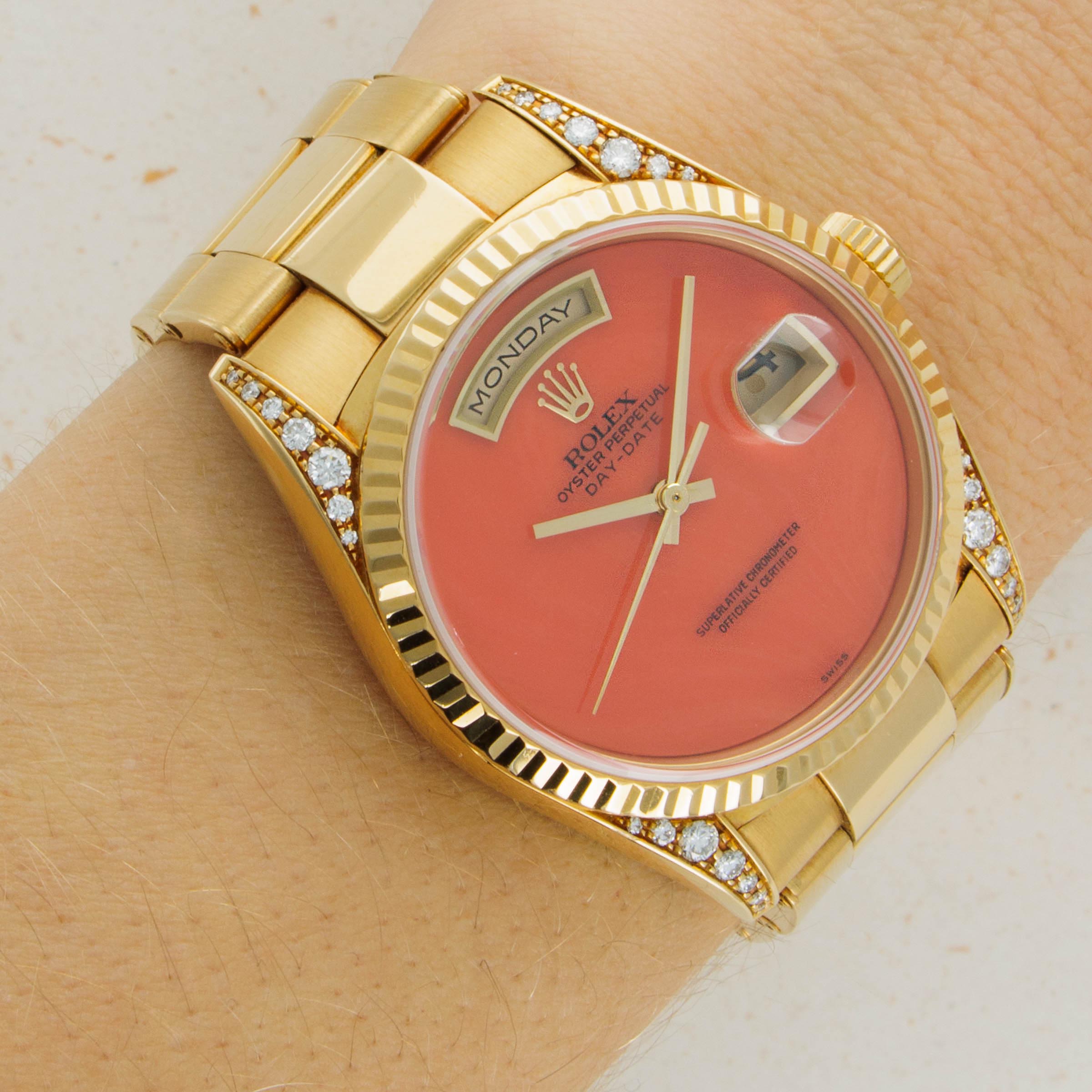 Rolex 2024 coral dial