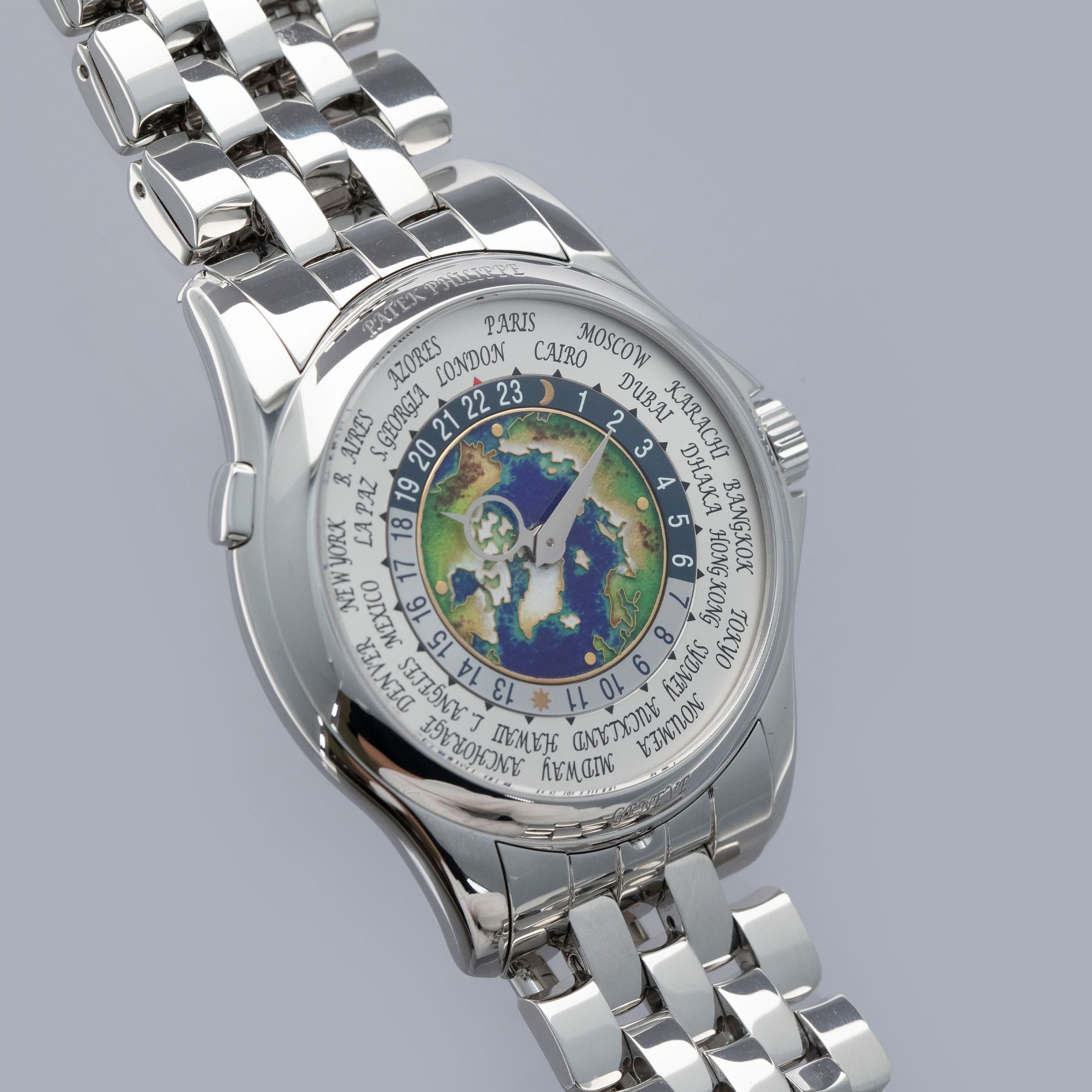 Patek Philippe World Time 5131/1P-001 Cloisonne Dial Platinum