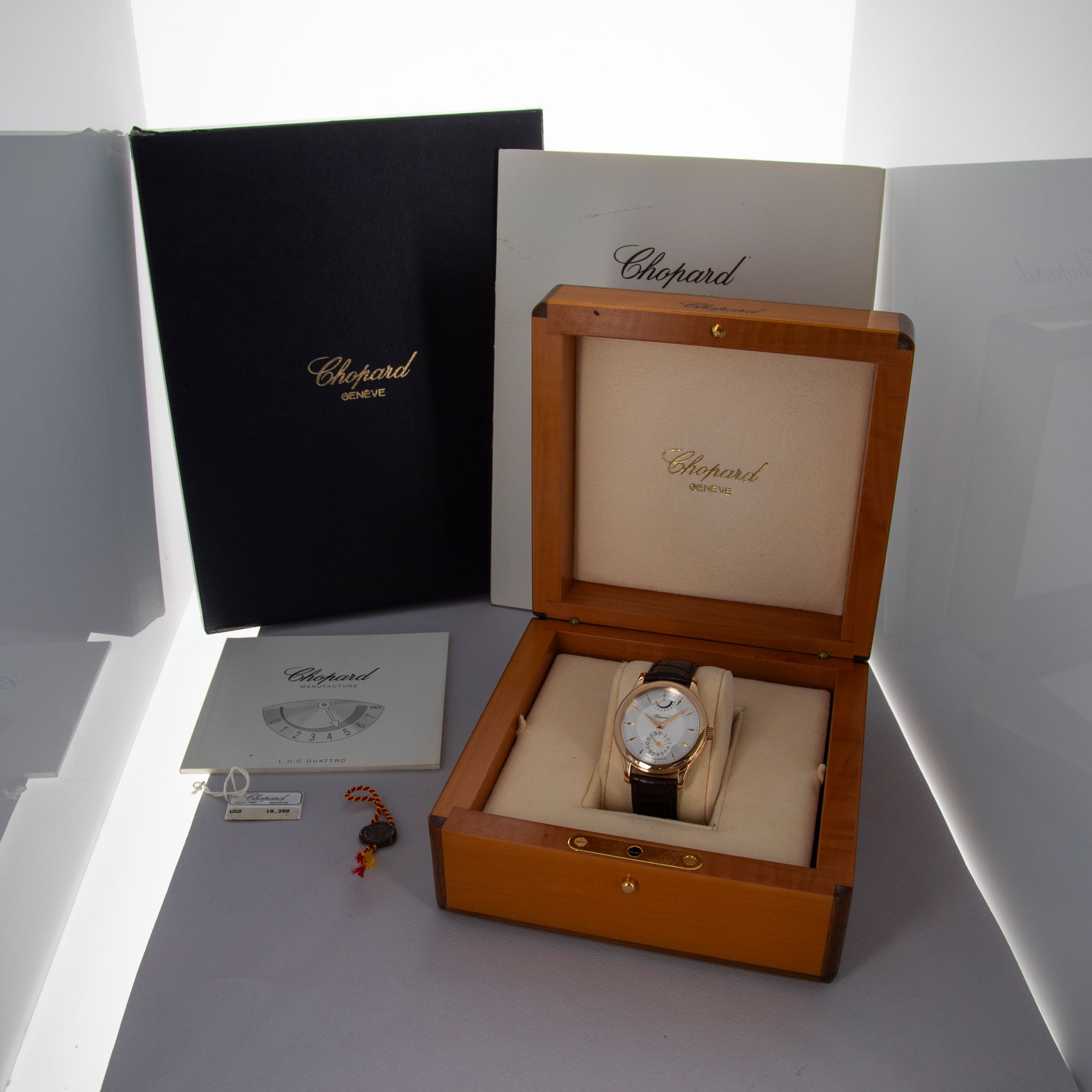 Chopard L.U.C Quattro 16/1863 Limited Edition 18k RG Box and