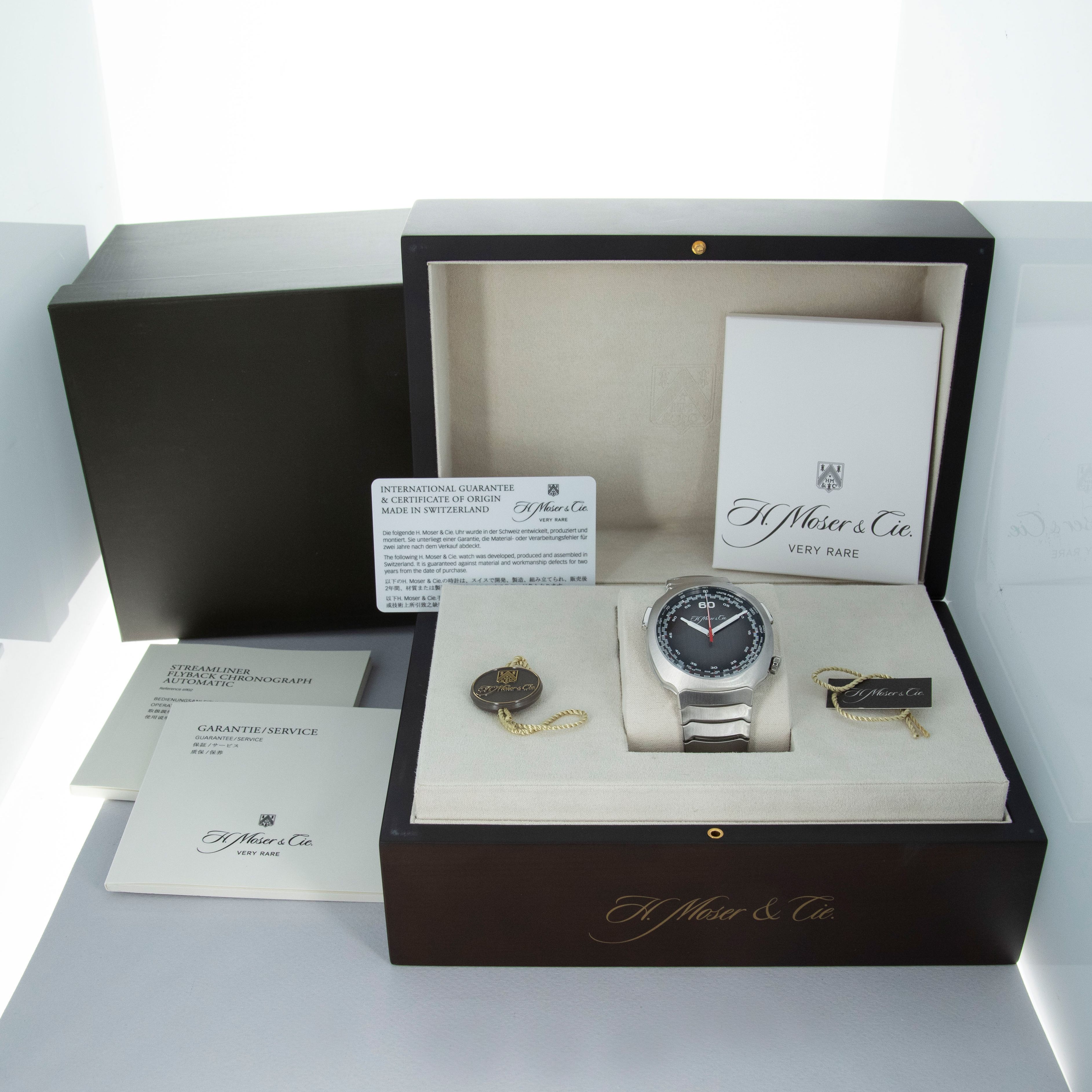 MOSER STREAMLINER FLYBACK CHRONOGRAPH AUTOMATIC GREY FUME DIAL