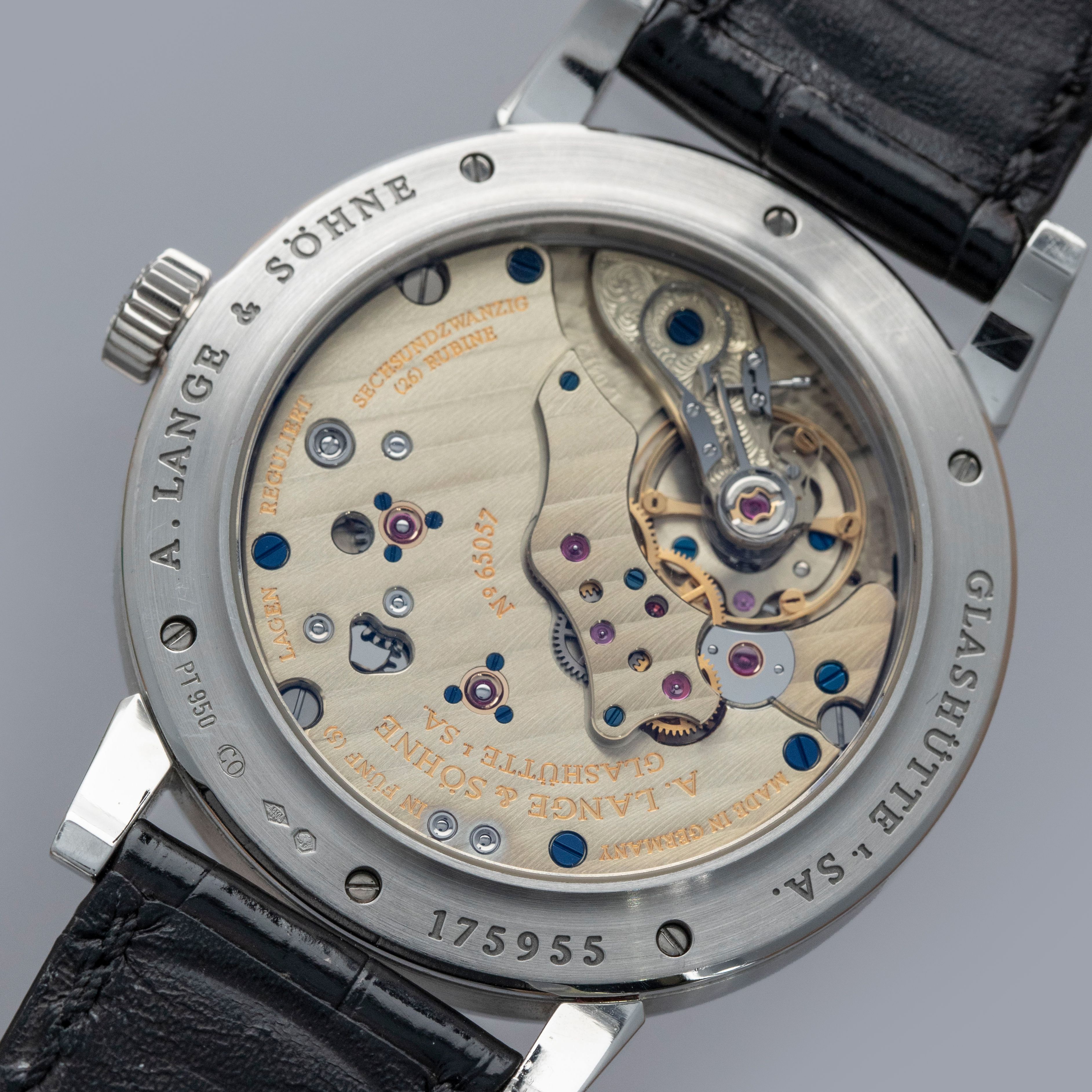 A. Lange & Sohne Richard Lange 232.025 Platinum | Auctions | Loupe