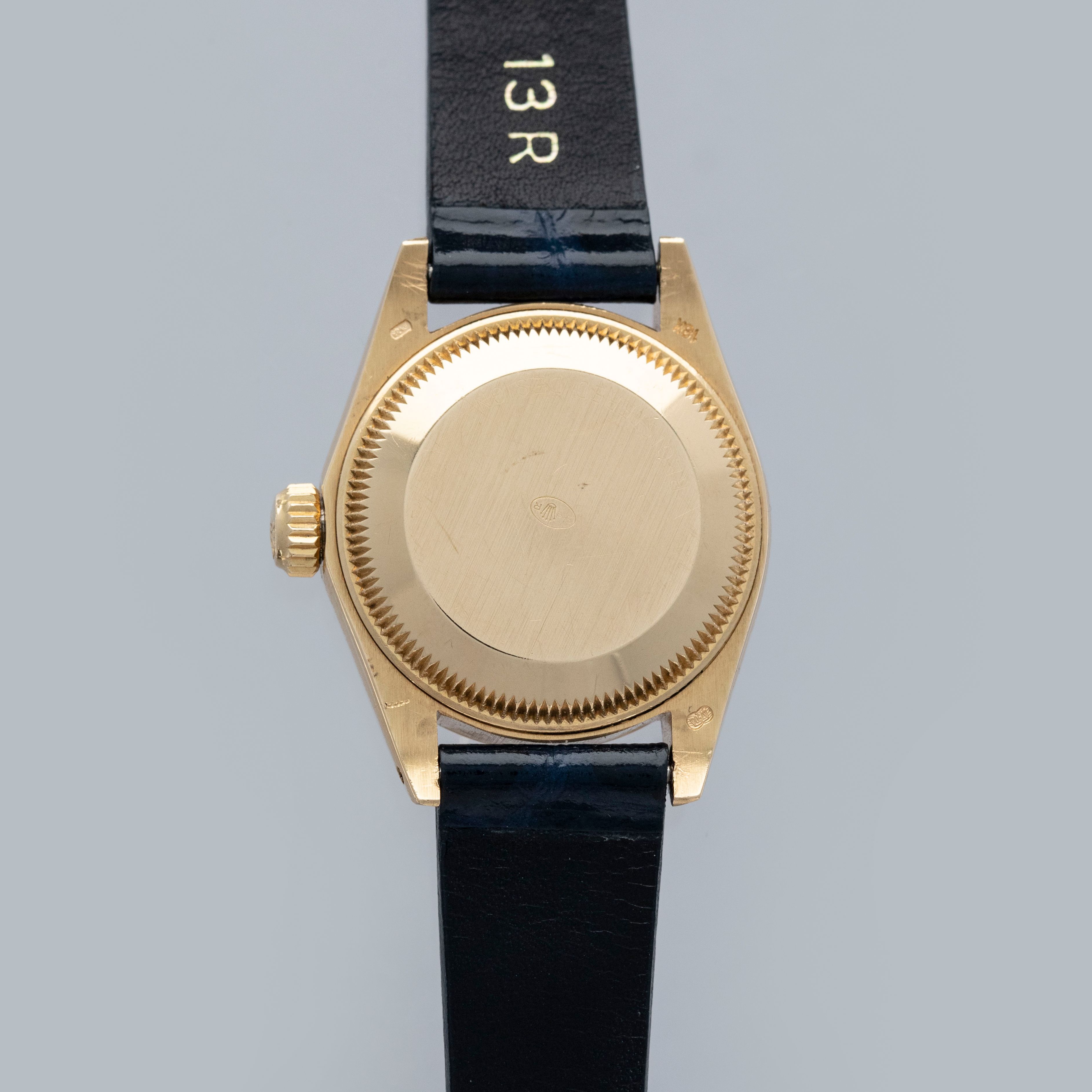 Rolex Lady Datejust 6917 Lapis Lazuli Stone Dial 18k YG | Auctions