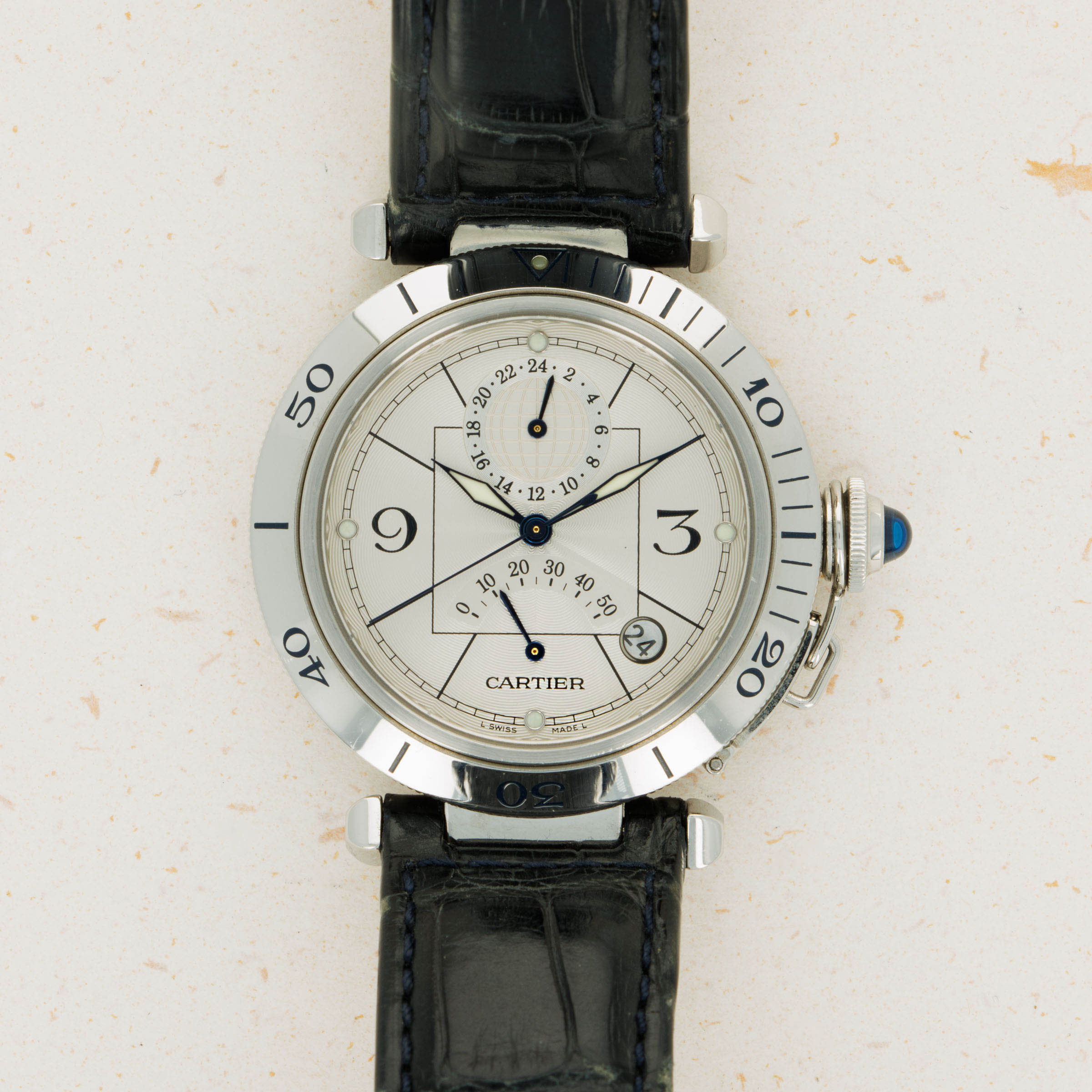 Cartier Pasha Pasha Dual Time Power Reserve GMT 2388 Auctions