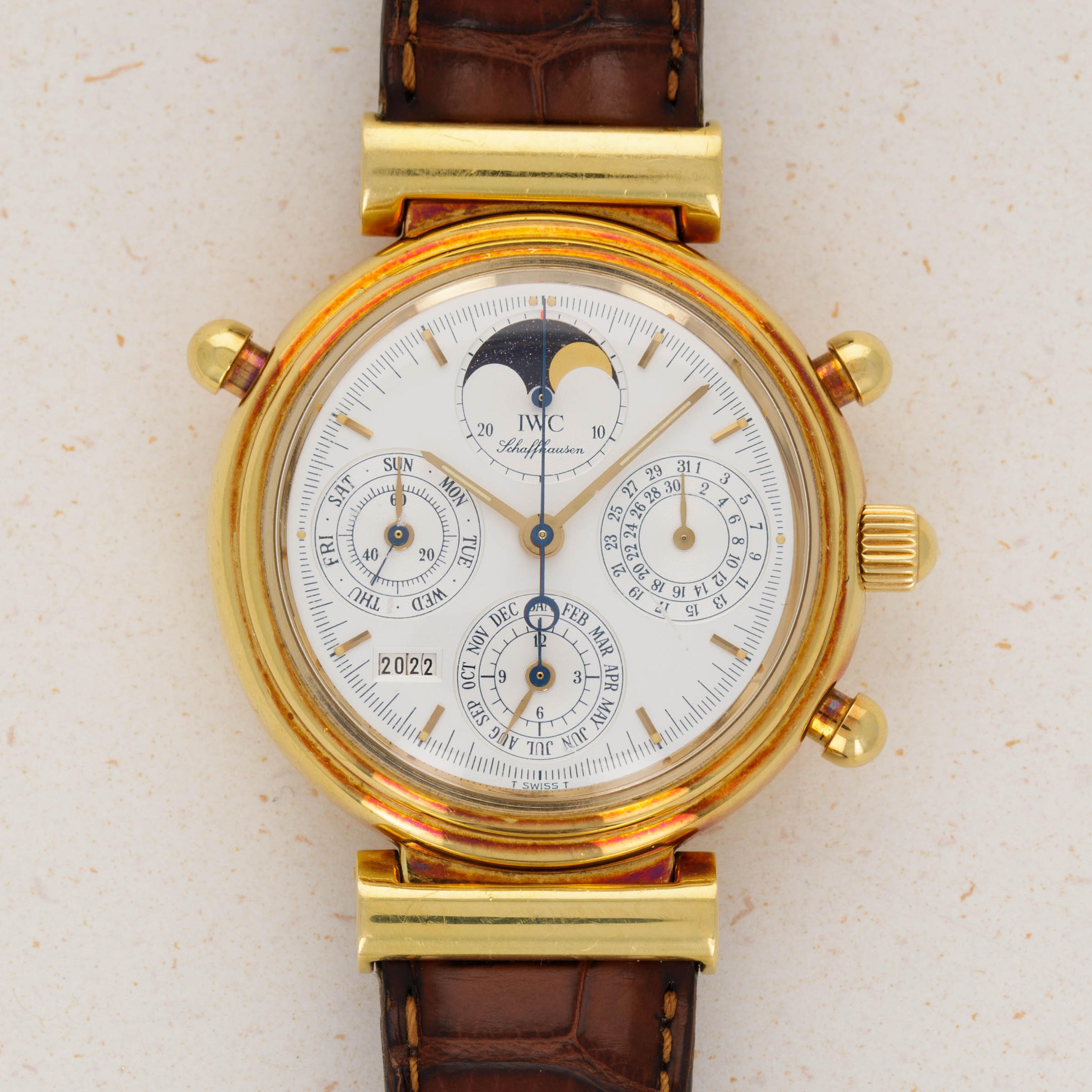 IWC Da Vinci Perpetual Calendar Split-Second Chronograph 3751 18k YG |  Auctions | Loupe This
