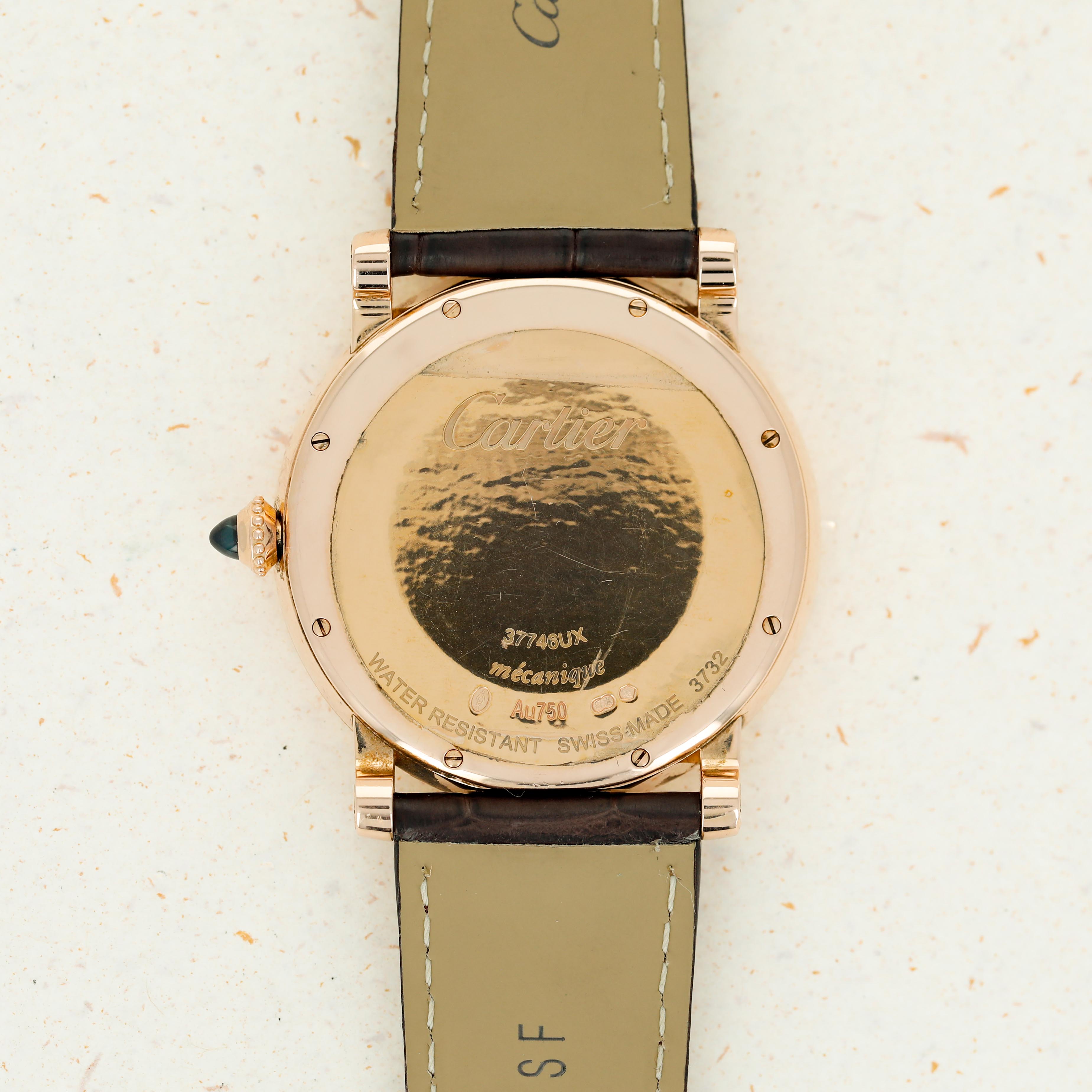 Cartier 時計　18K Cartier Rotonde de Cartier Calendar Power Reserve 18k RG W1556252