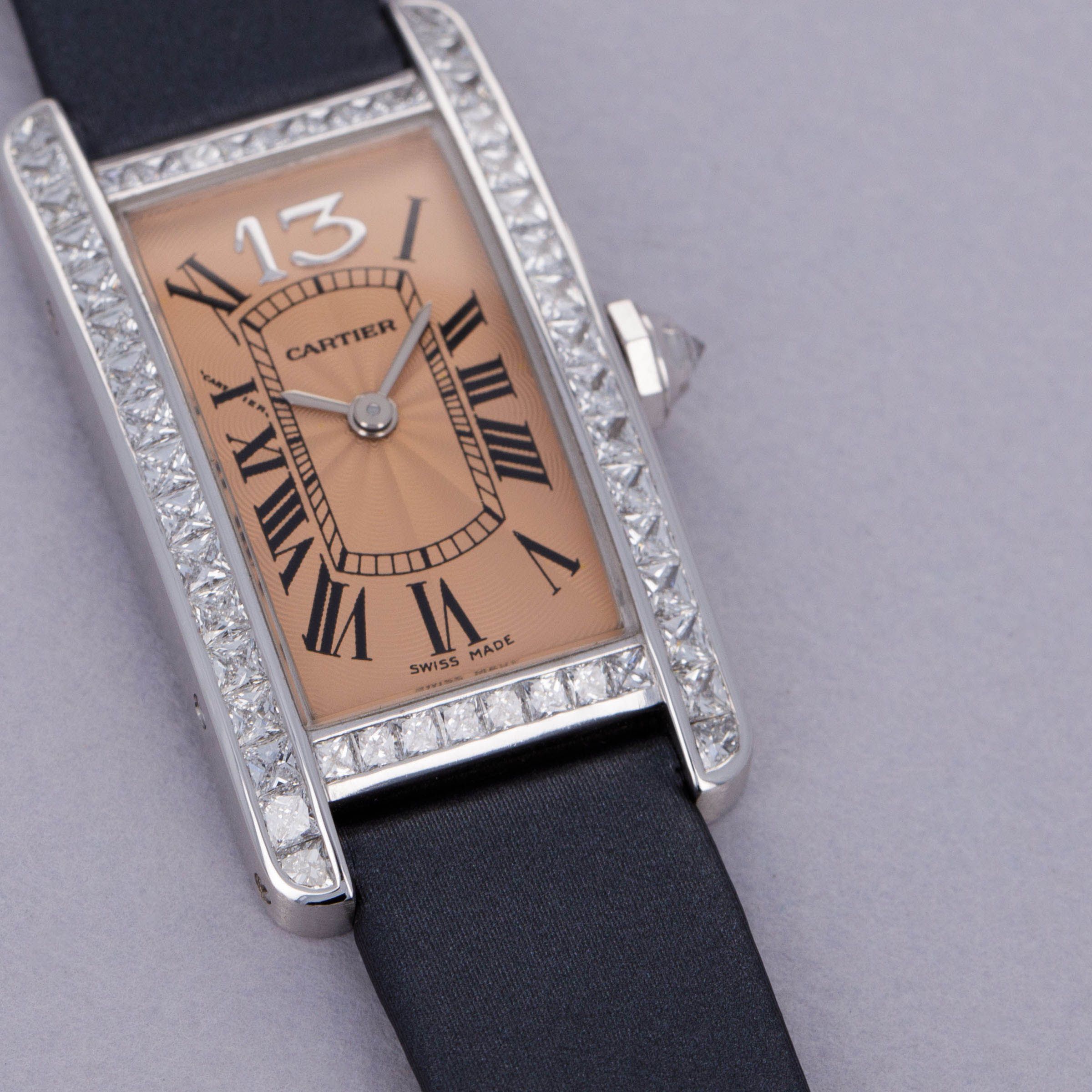Cartier Tank Americaine Baguette Diamond Case 100th Anniversary of