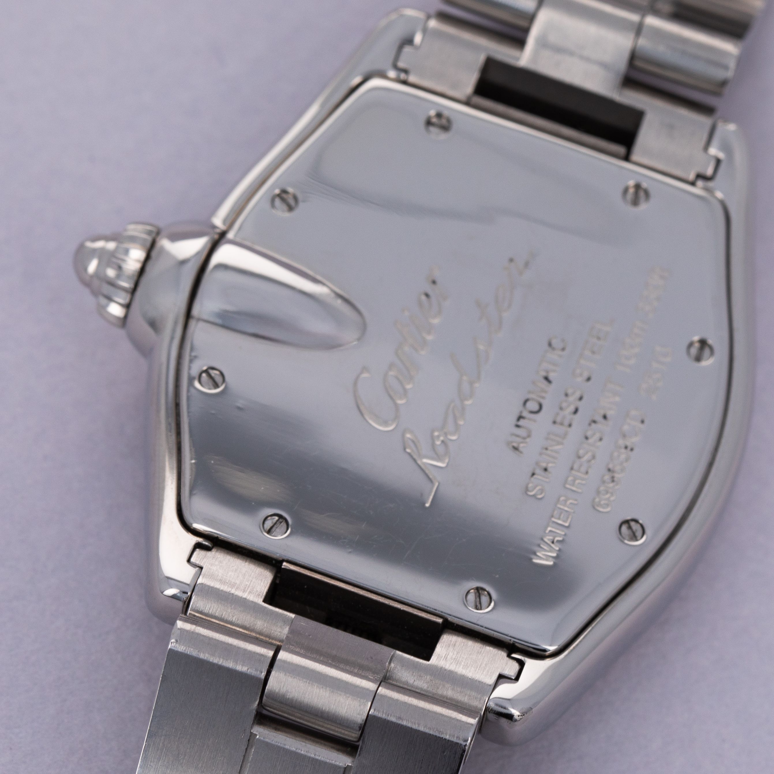 Cartier Roadster Large Automatic 2510 Black Dial Stainless Steel