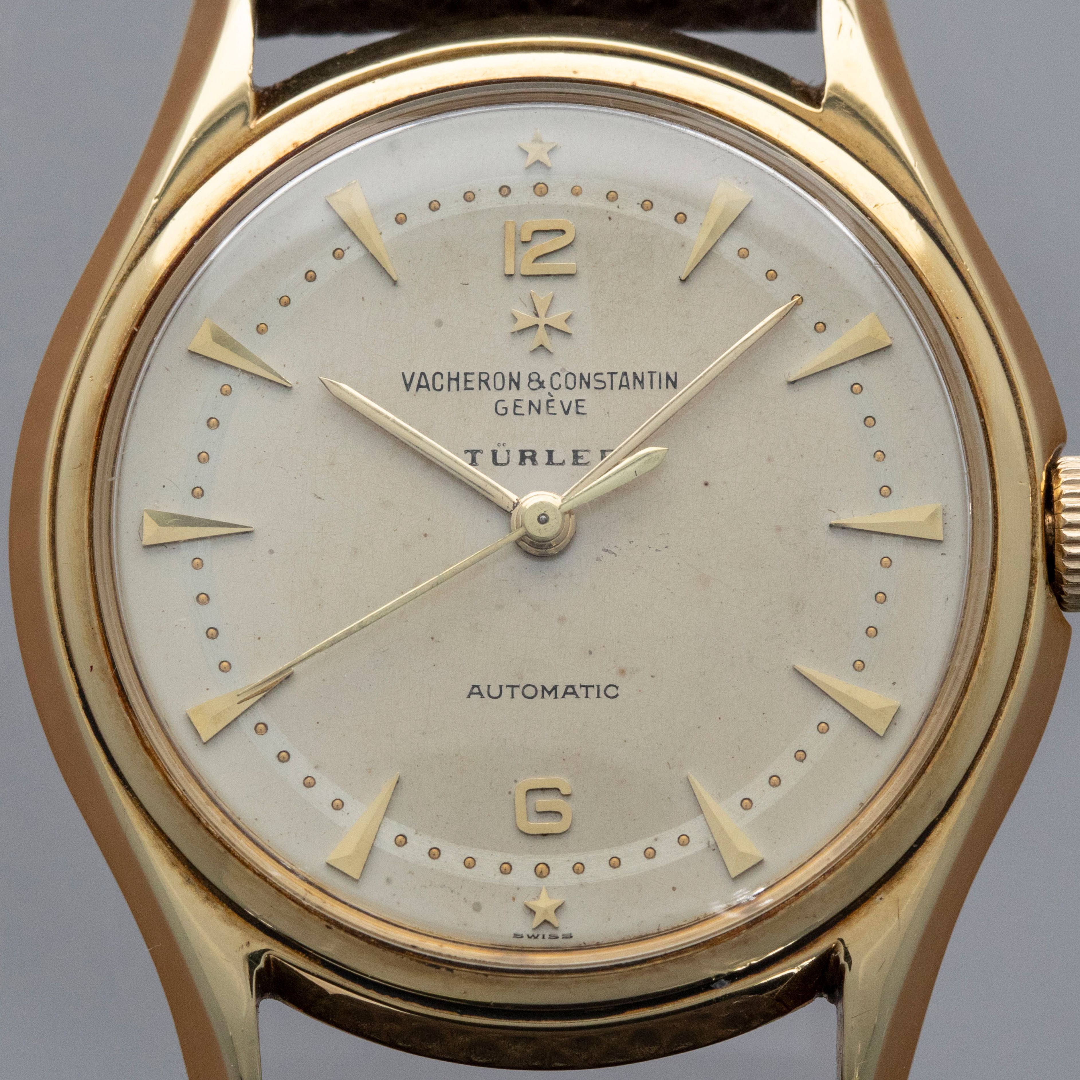 Vacheron Constantin Automatic 4906 18k YG Retailed by Turler