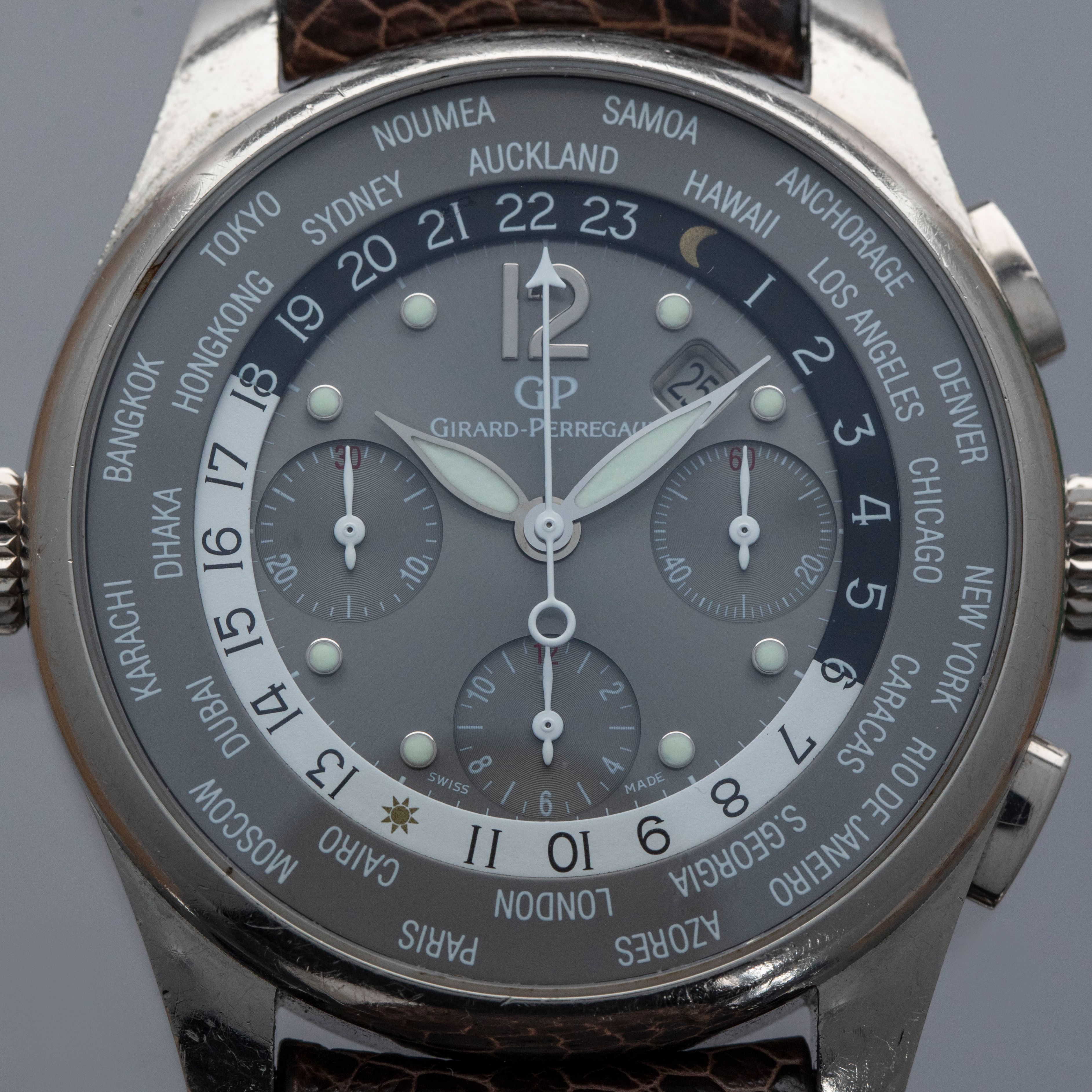Girard-Perregaux World Timer WW.TC Chronograph 49805 18k WG