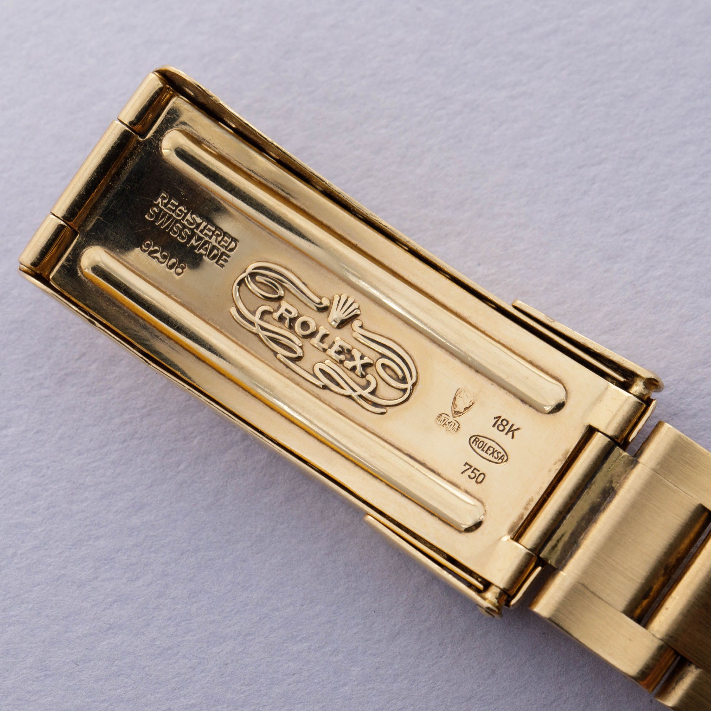 Rolex Submariner 16808 Blue Nipple Dial 18k YG | Auctions | Loupe This