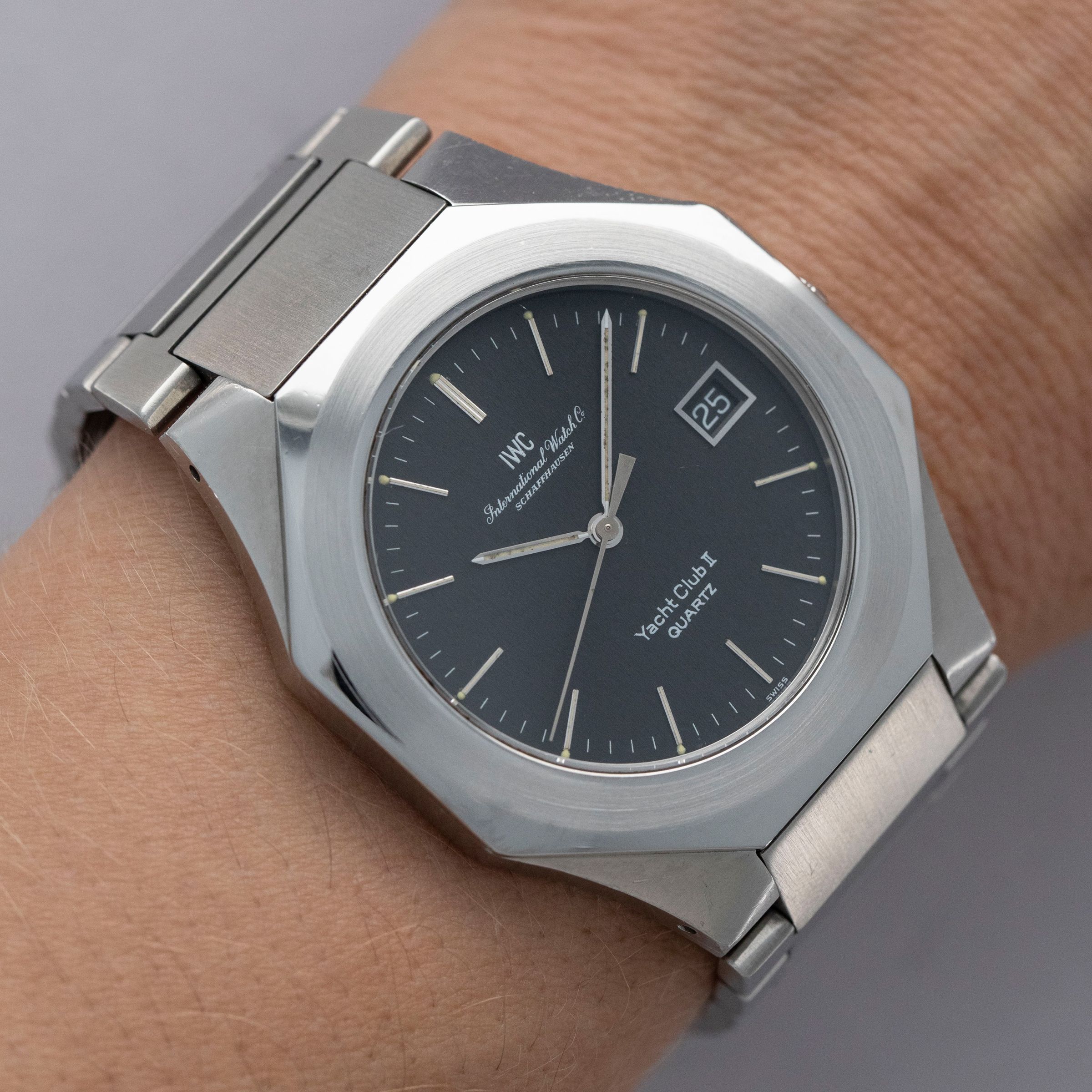 IWC Yacht Club II 3312 Jumbo Black Dial Stainless Steel | Auctions