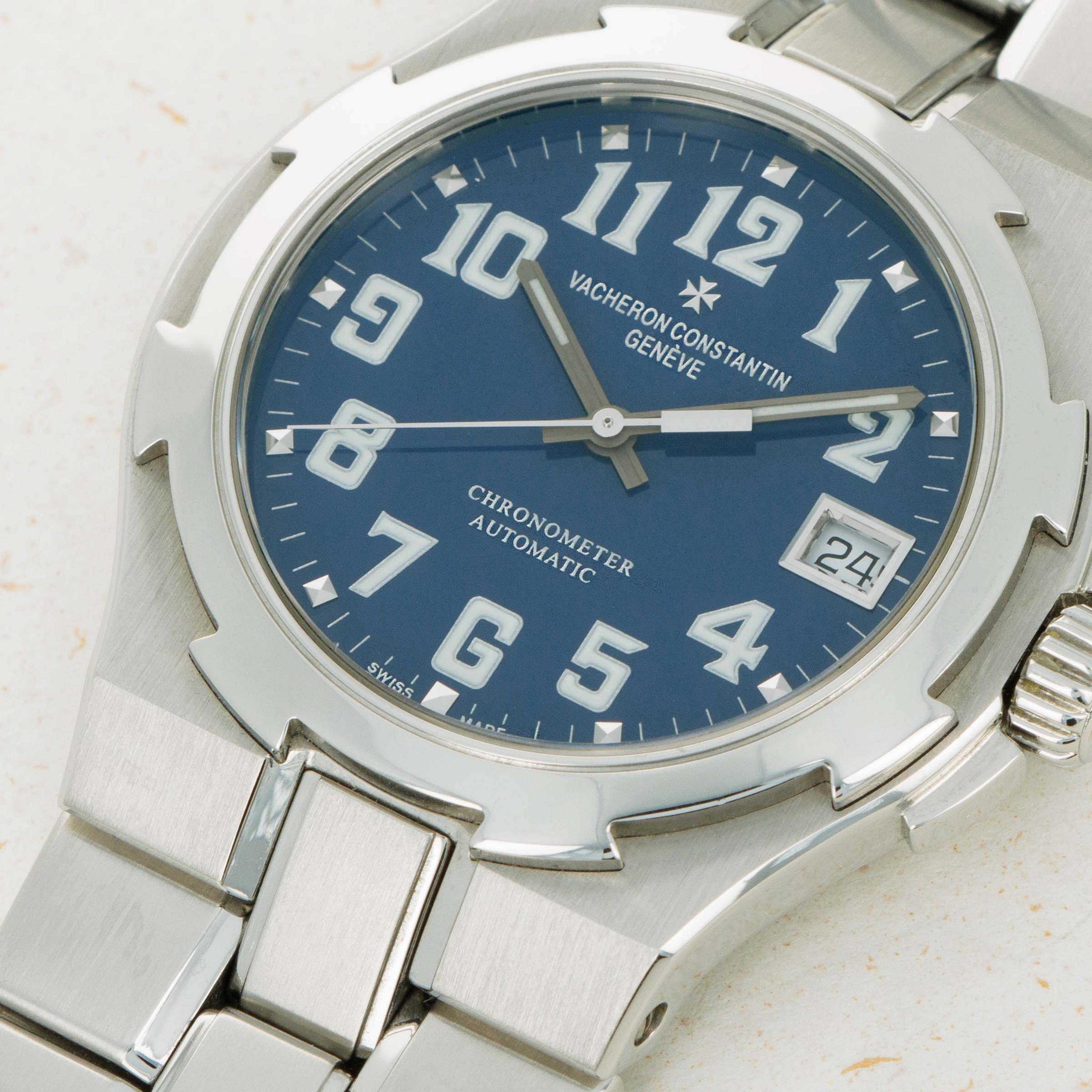 Sold at Auction: Vacheron Constantin Overseas Chronograph Blue Dial
