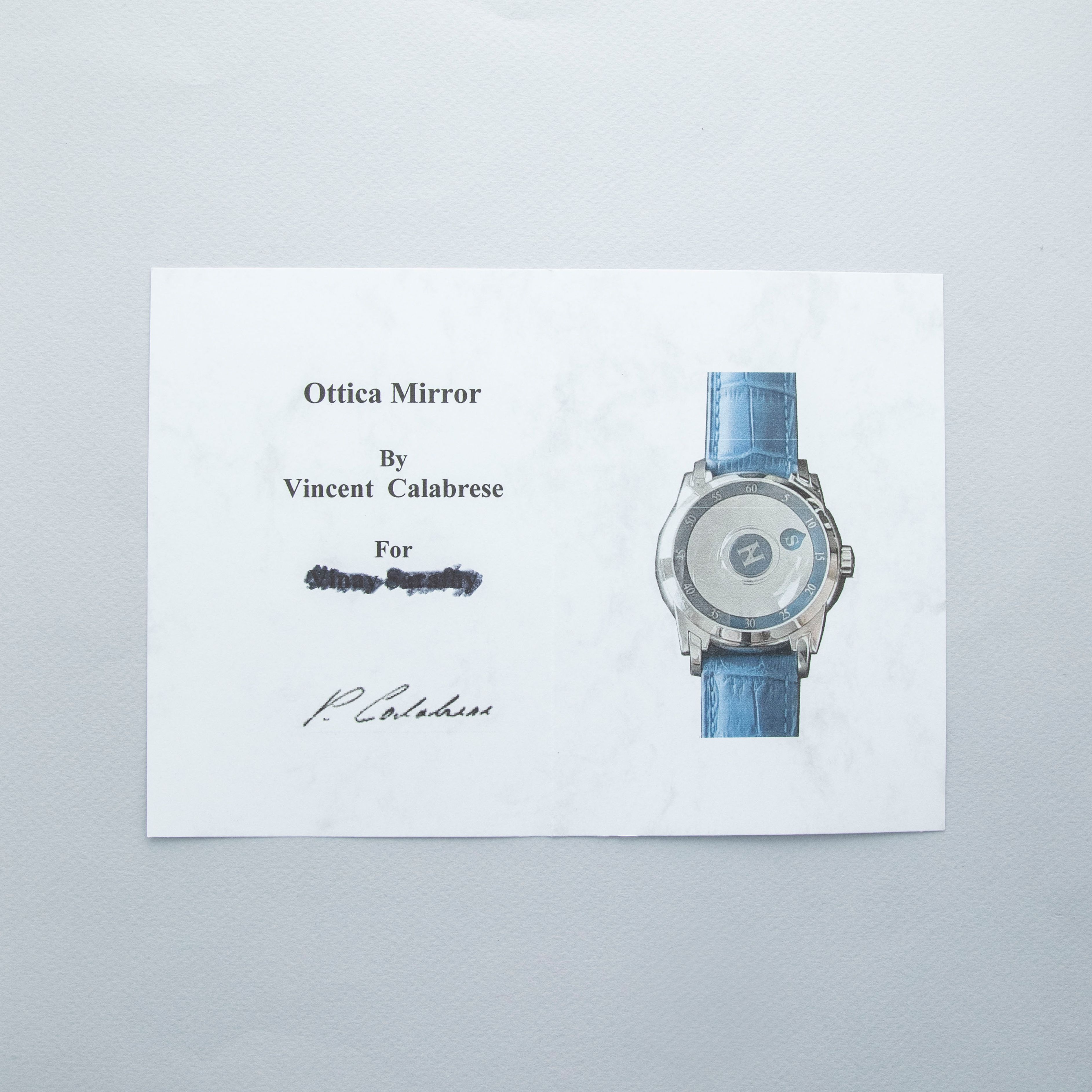 Vincent Calabrese NHC Ottica Mirror Stainless Steel | Auctions