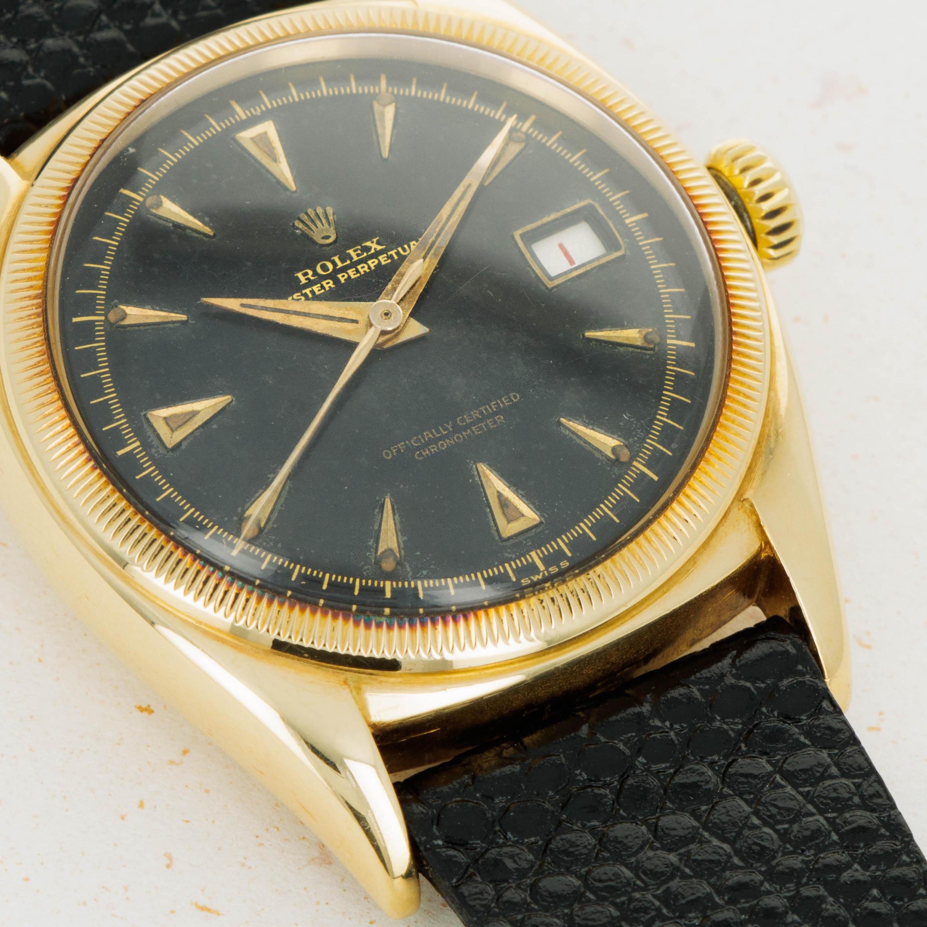 Sold at Auction: A Rolex Vintage Oyster Perpetual Datejust Gold